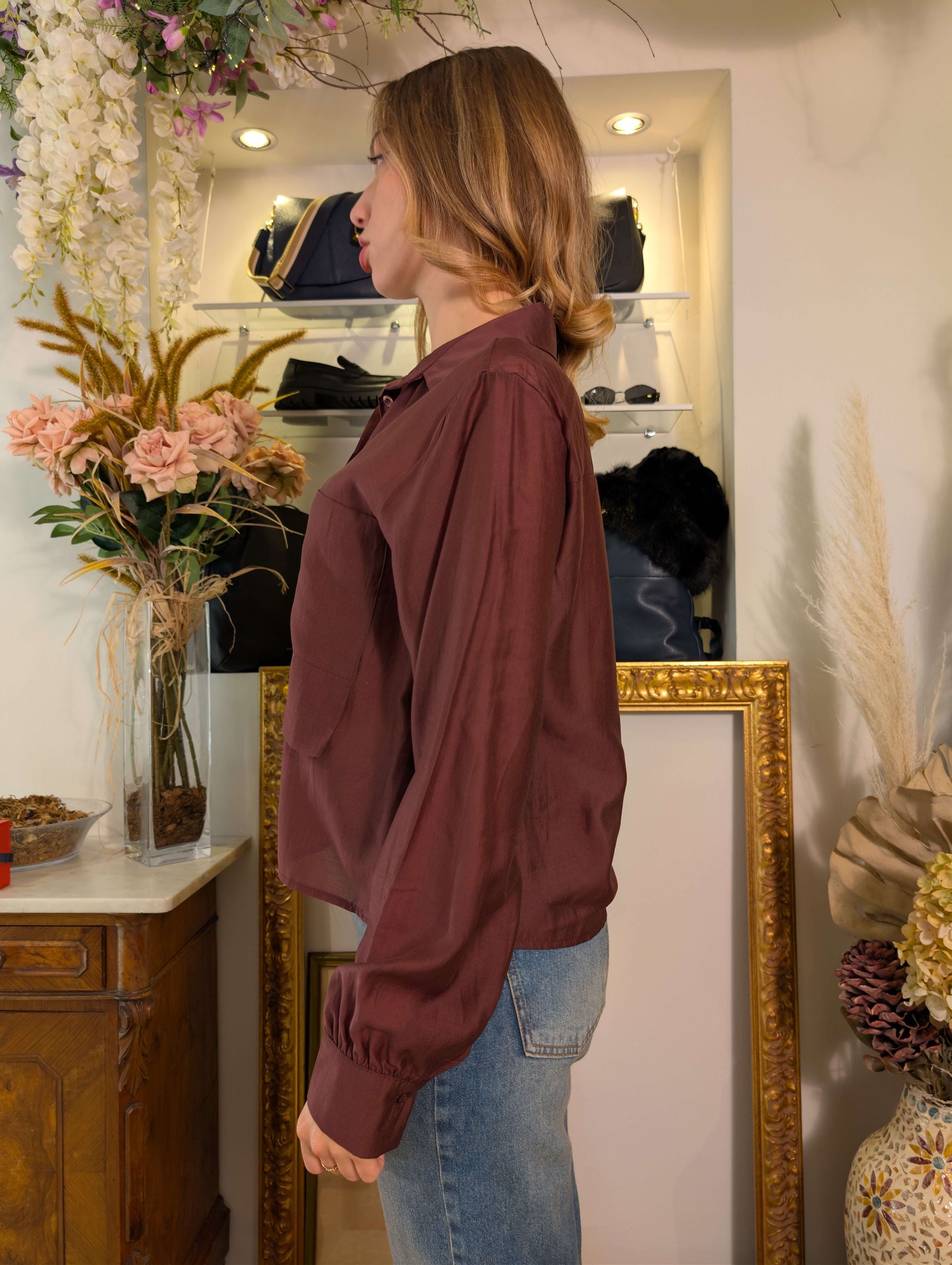 Camicia in Tencel con tasche frontali - SHE_FLORENCE_LAB