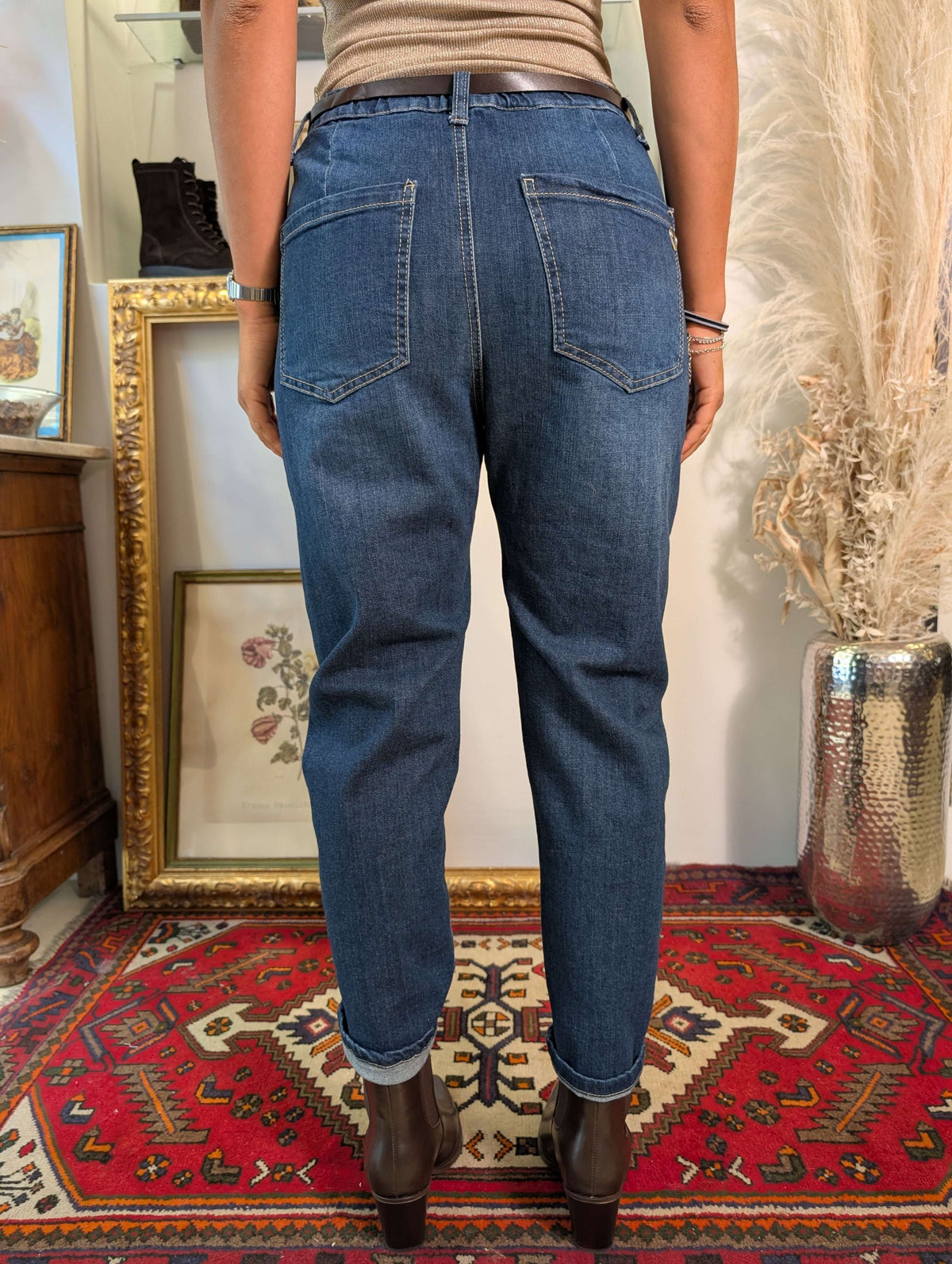 Jeans Carrot Fit Vita Alta - PLEASE