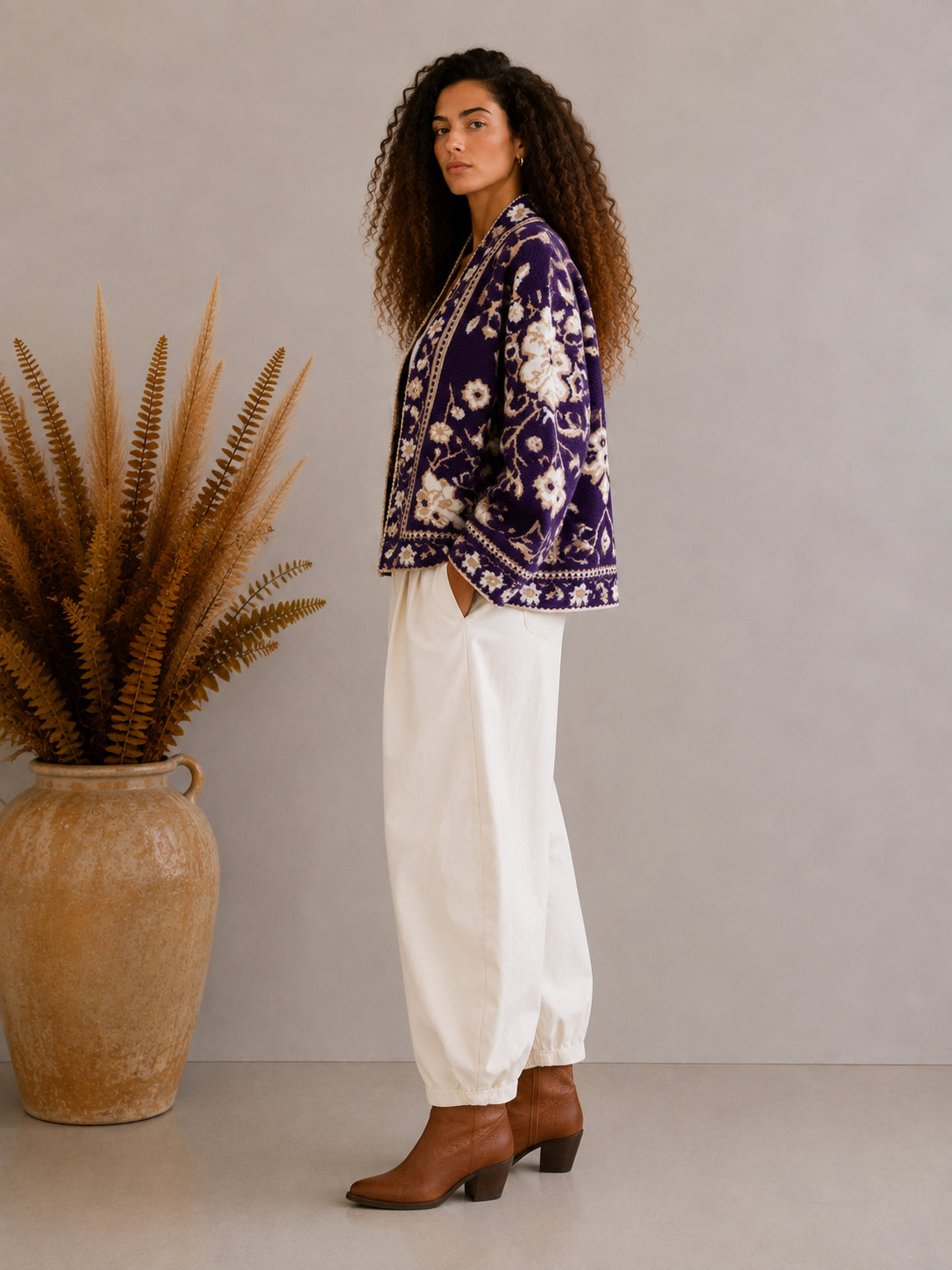Cardigan jacquard - TENSIONE IN