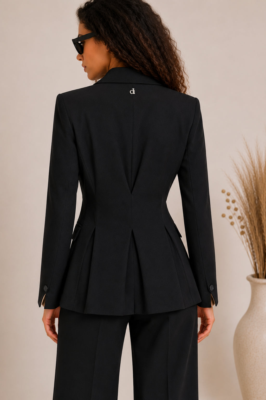 Giacca doppiopetto in twill strutturato - DIXIE