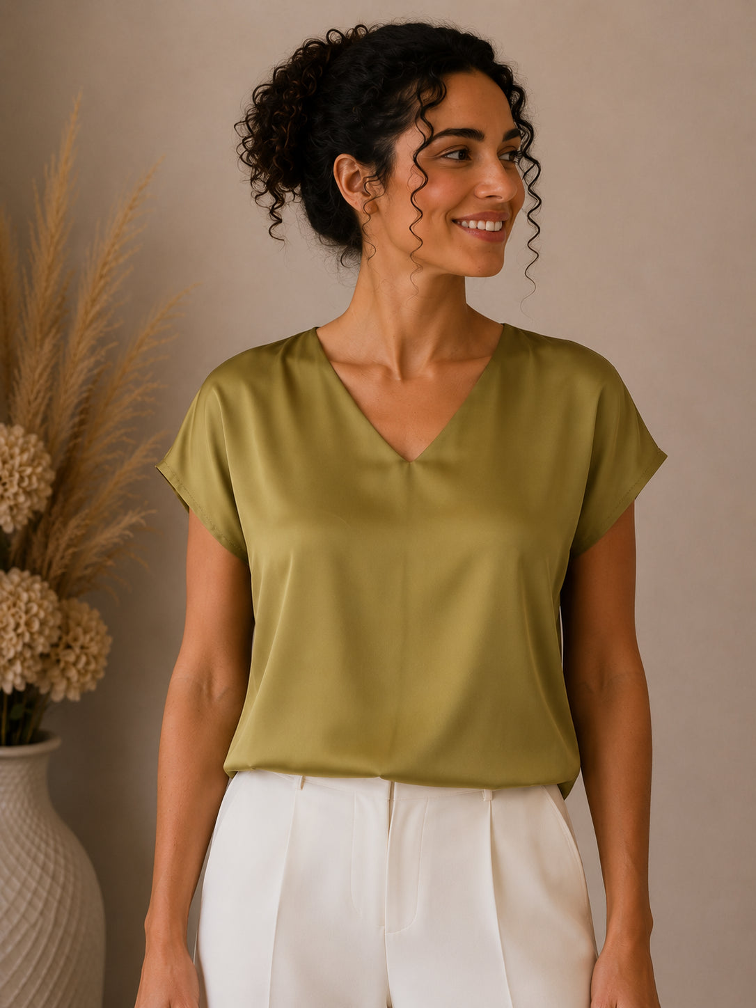 Blusa in raso - LE SARTE DEL SOLE