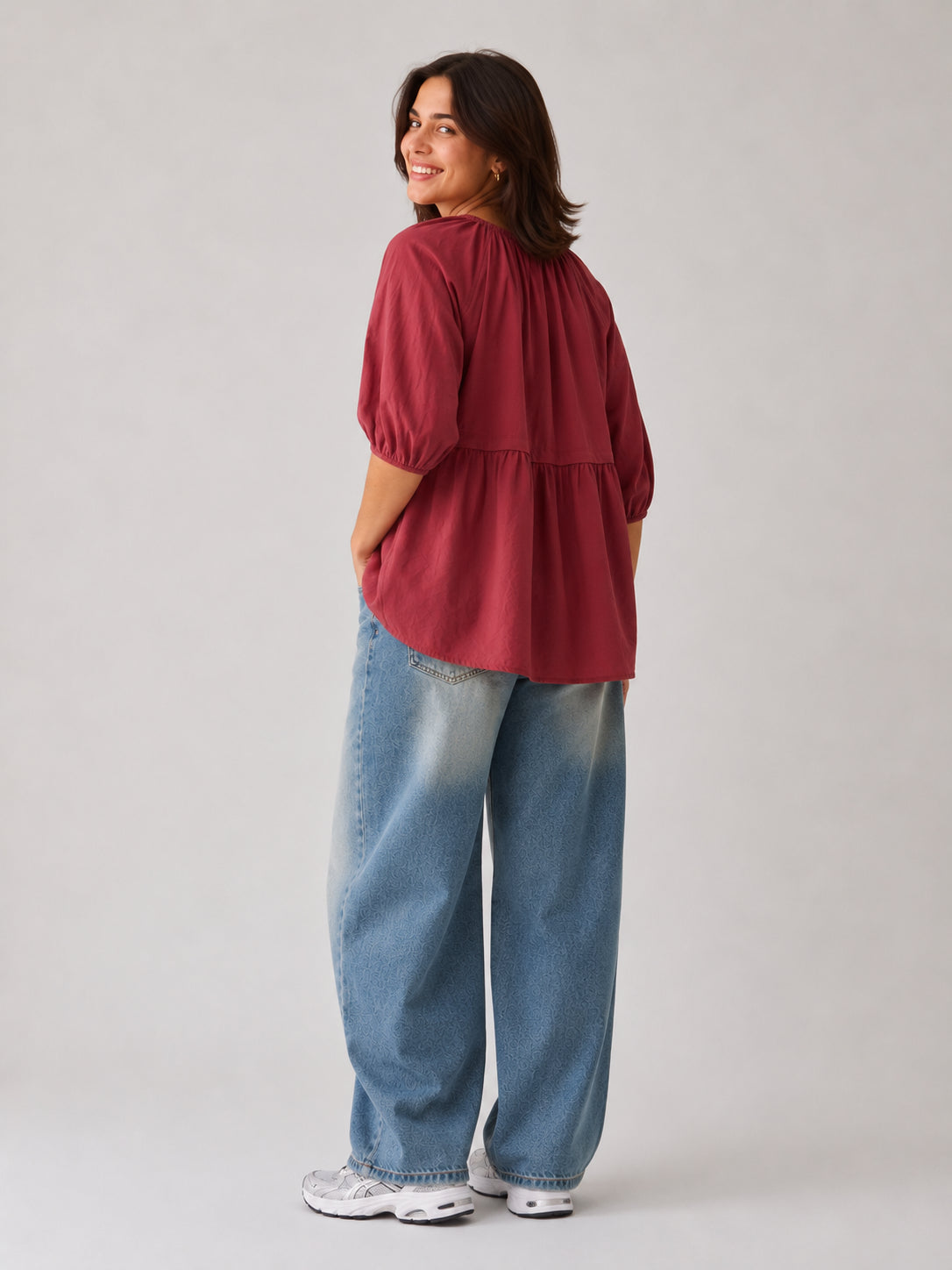 Camicia in mussola di cotone - SHE_FLORENCE_LAB