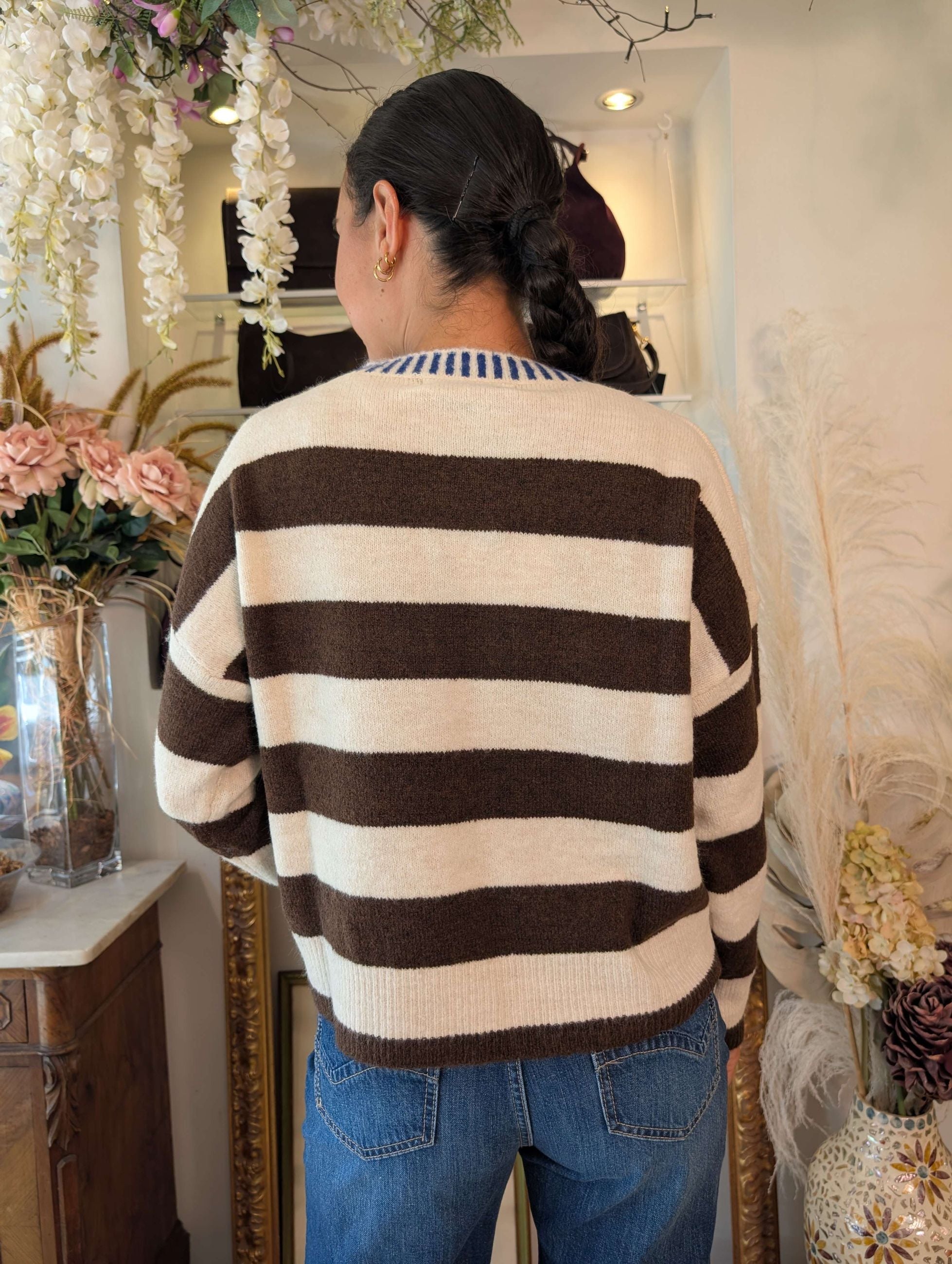 PULL PARICOLLO A RIGHE CON COLLO RIGATO - HAVE ONE