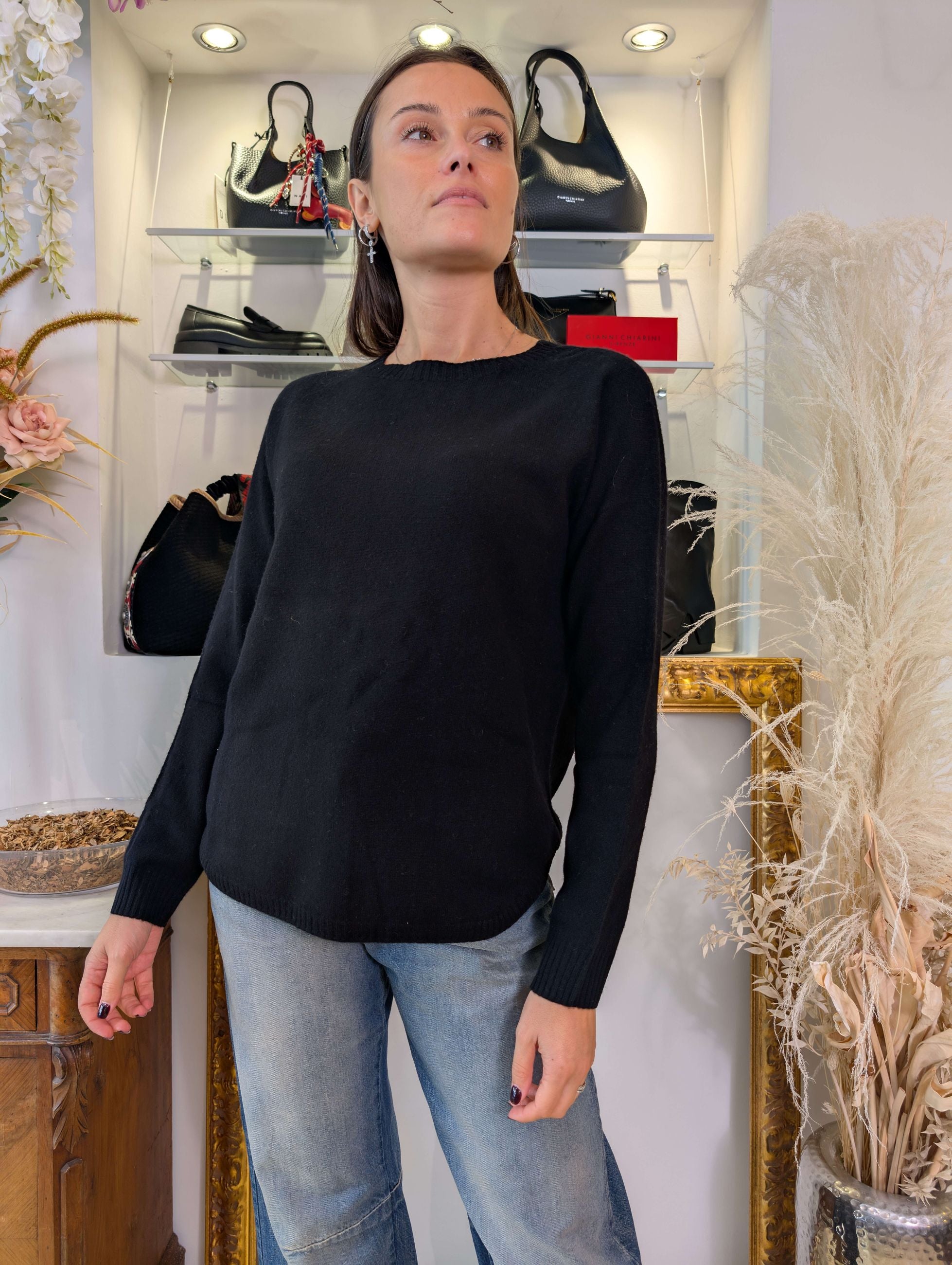 Maglia barchetta con fondo stondato - SHE_FLORENCE_LAB