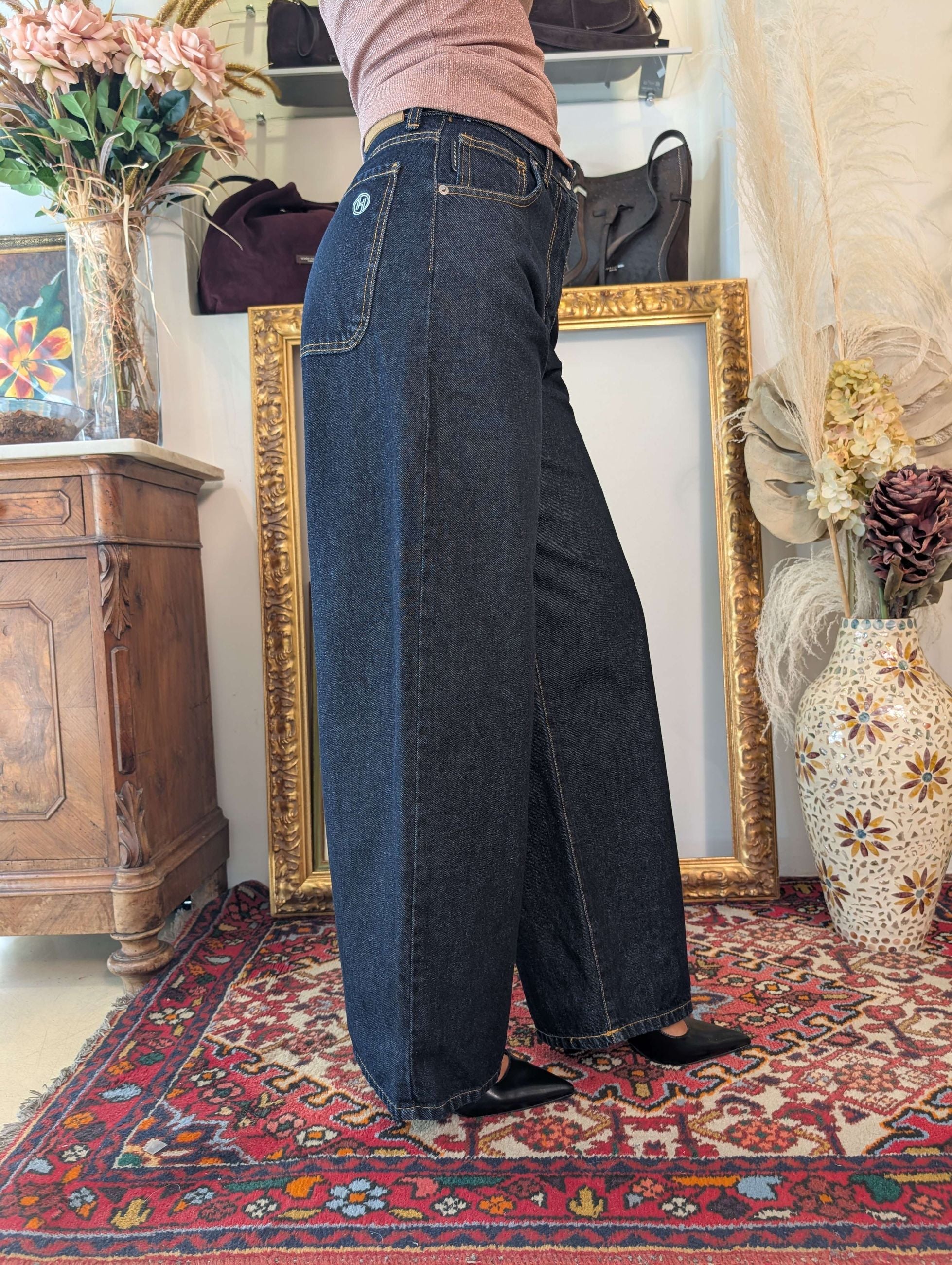 Jeans BELLA trattamento deep blue bloccato - HAVE ONE