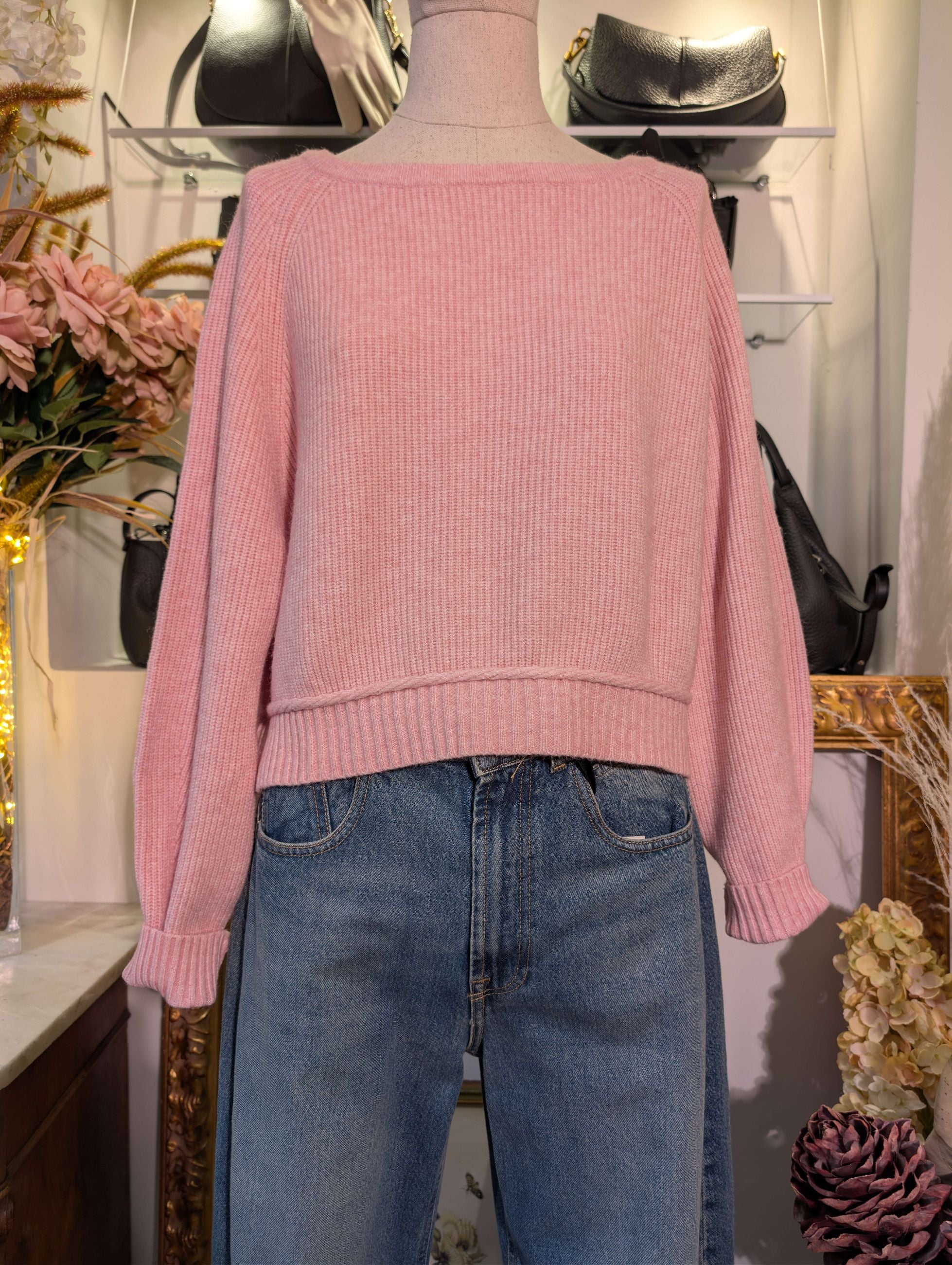 Maglia cropped scollo barca - HAVE ONE