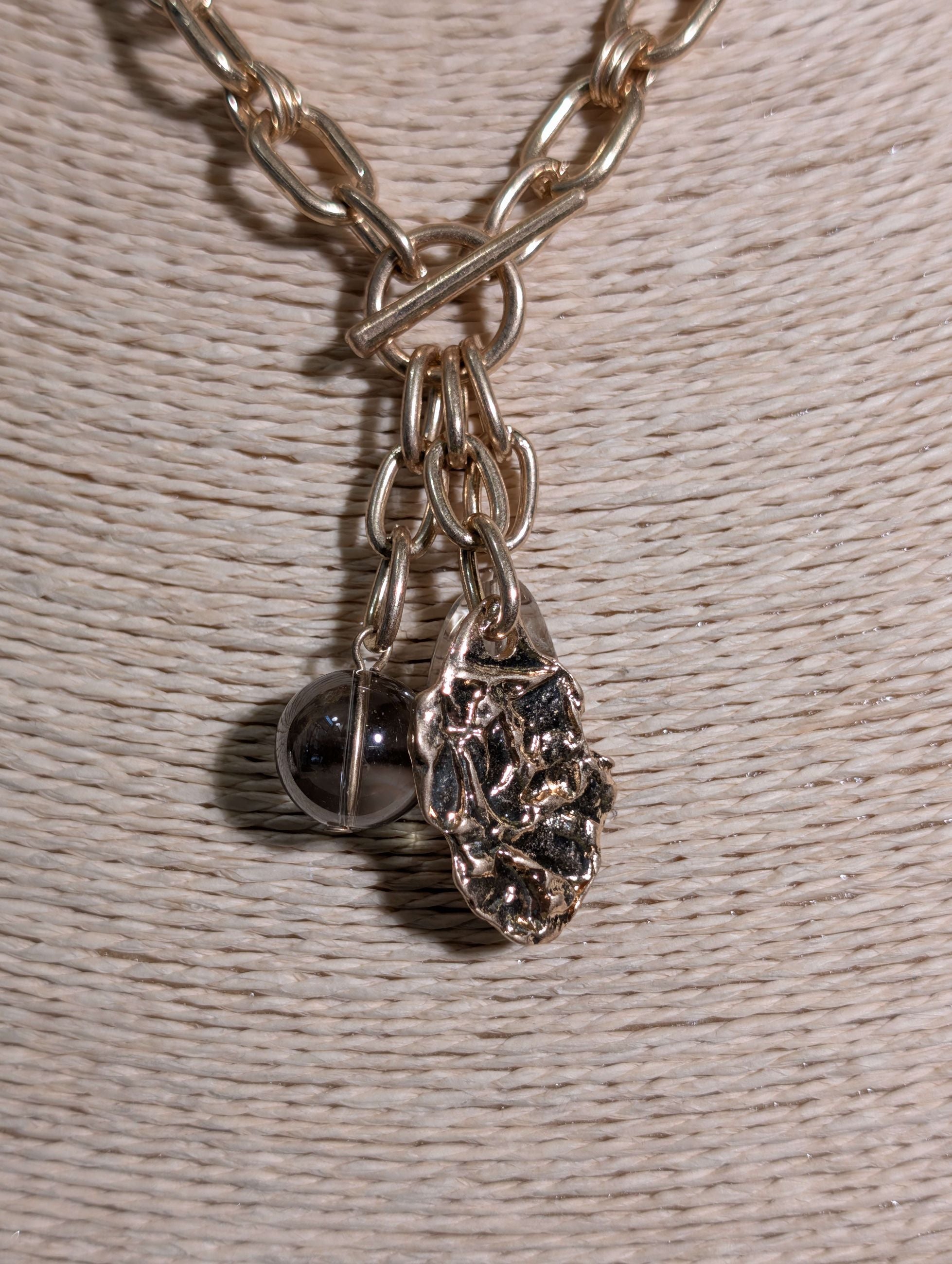 COLLANA GIROCOLLO CON PENDENTI ORO - NALI'