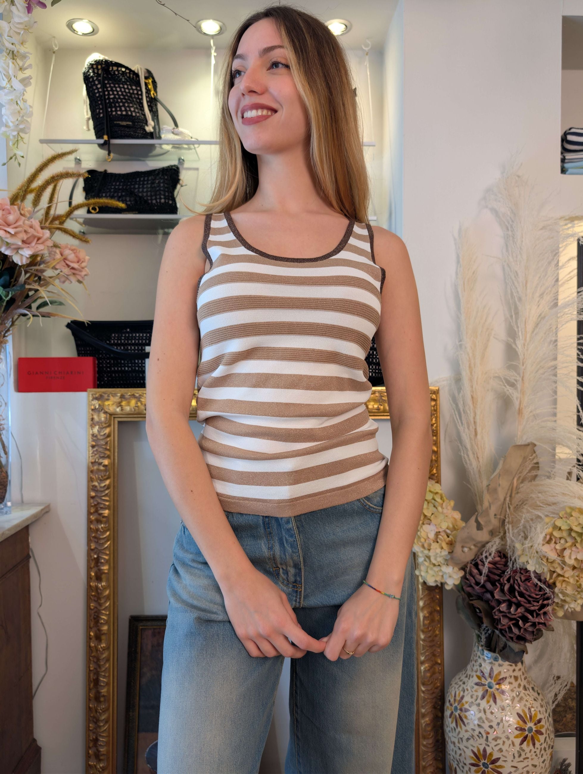 Top Rigato con Lurex - SHE_FLORENCE_LAB
