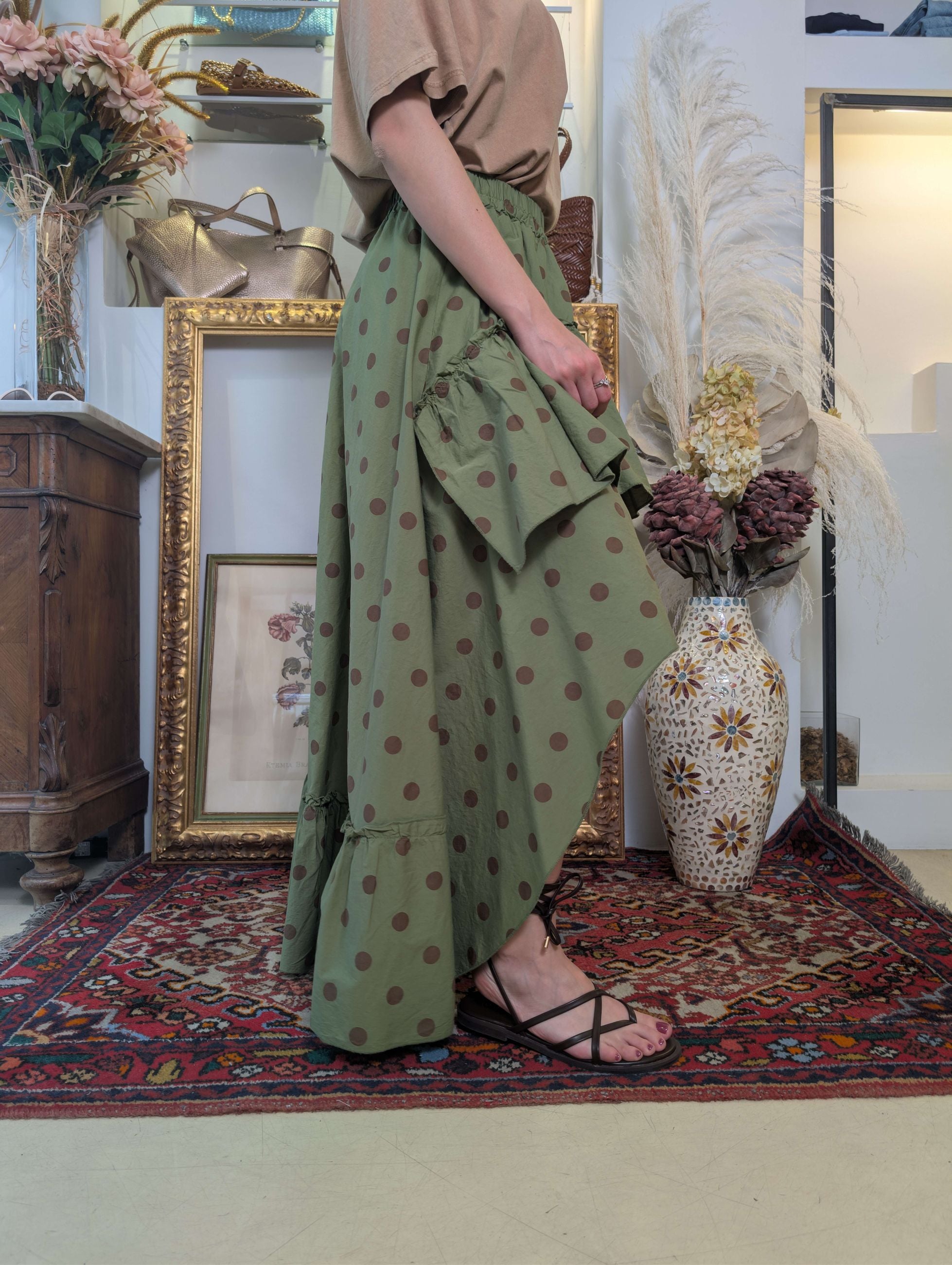 Gonna pois con rouches - SHE_FLORENCE_LAB