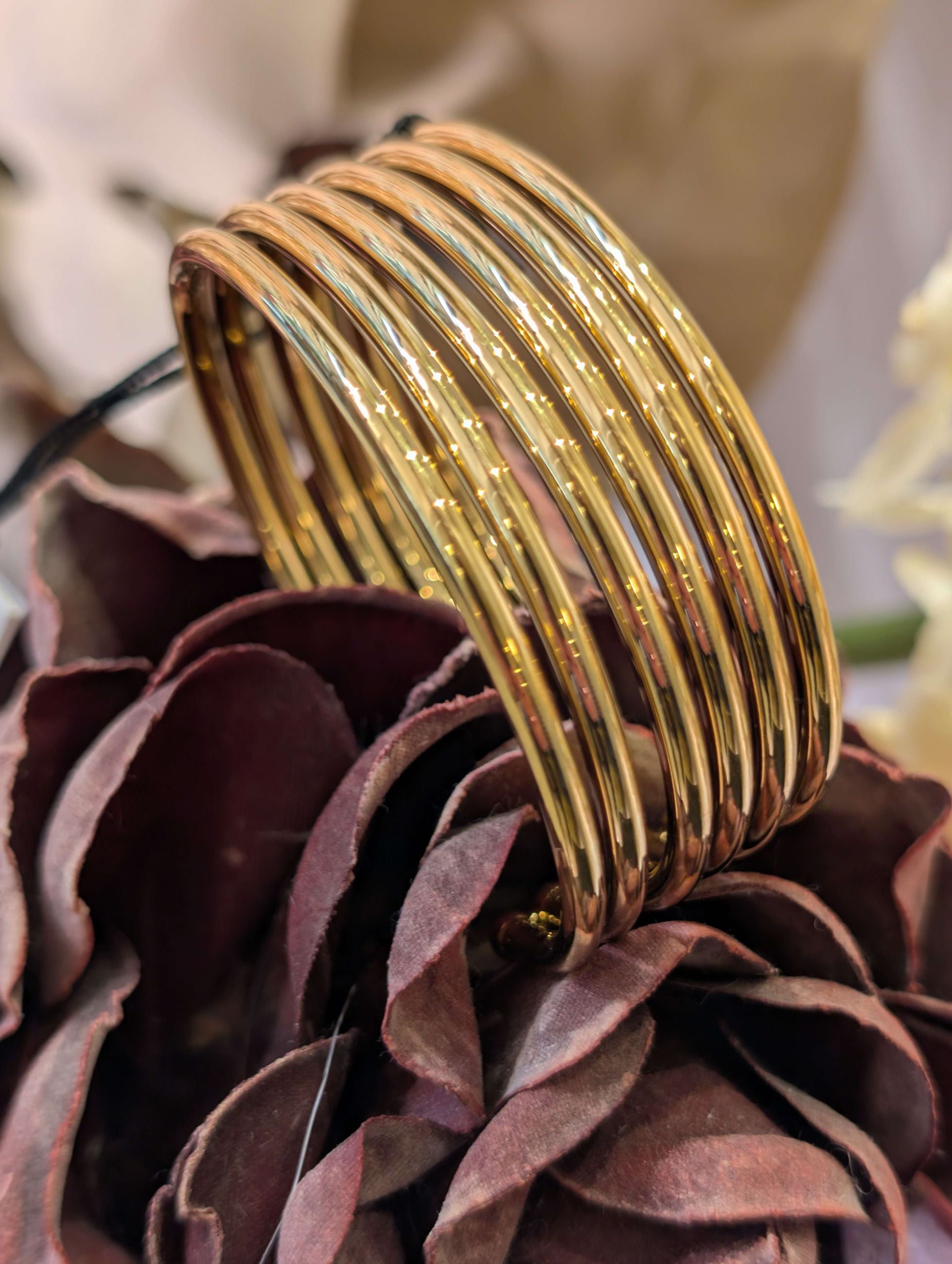 BRACCIALE FASCIA MULTIFILO ACC.INOS. ORO - NALI'