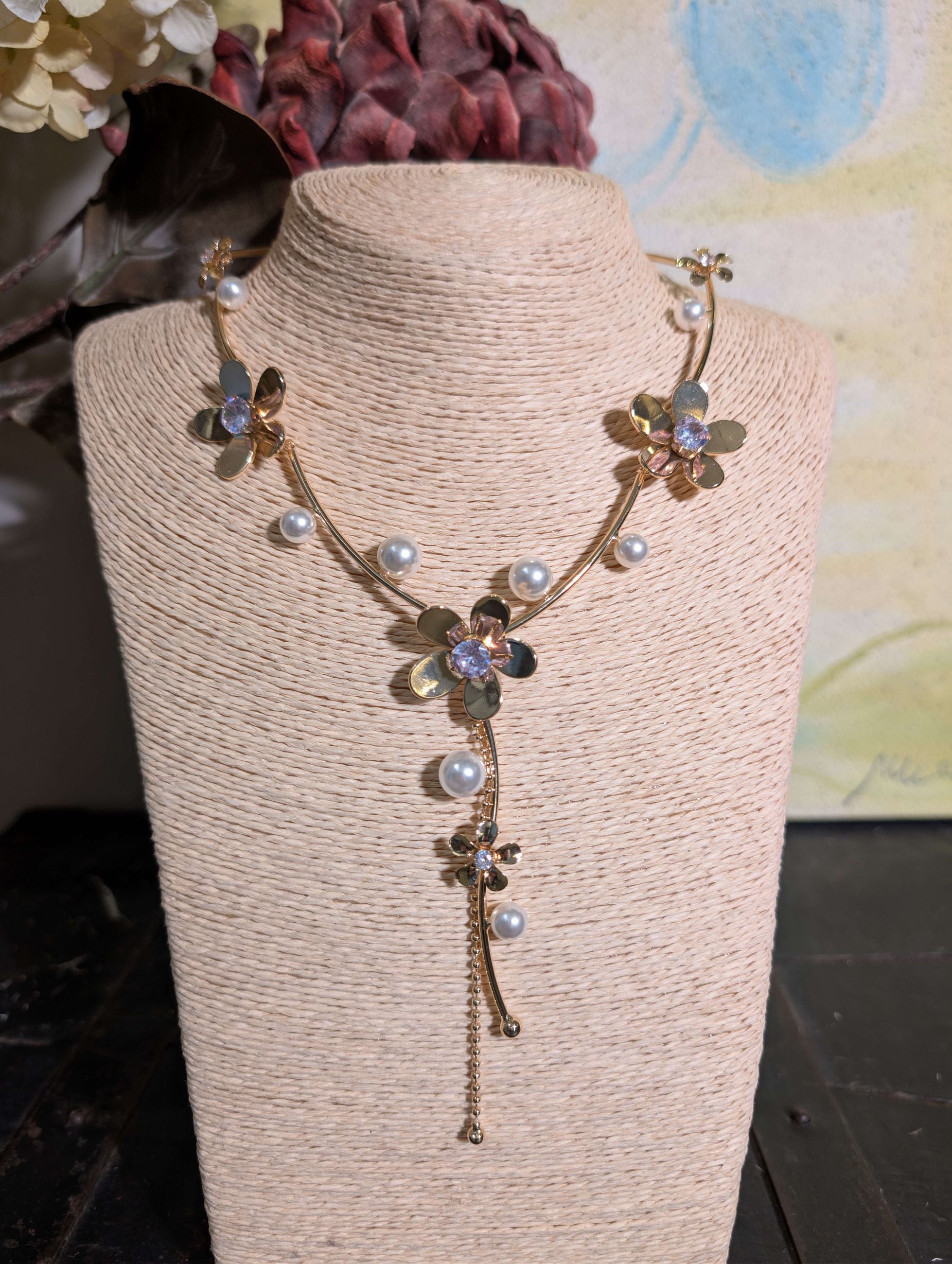 COLLANA FLOWERS CON PIETRE ORO - NALI'