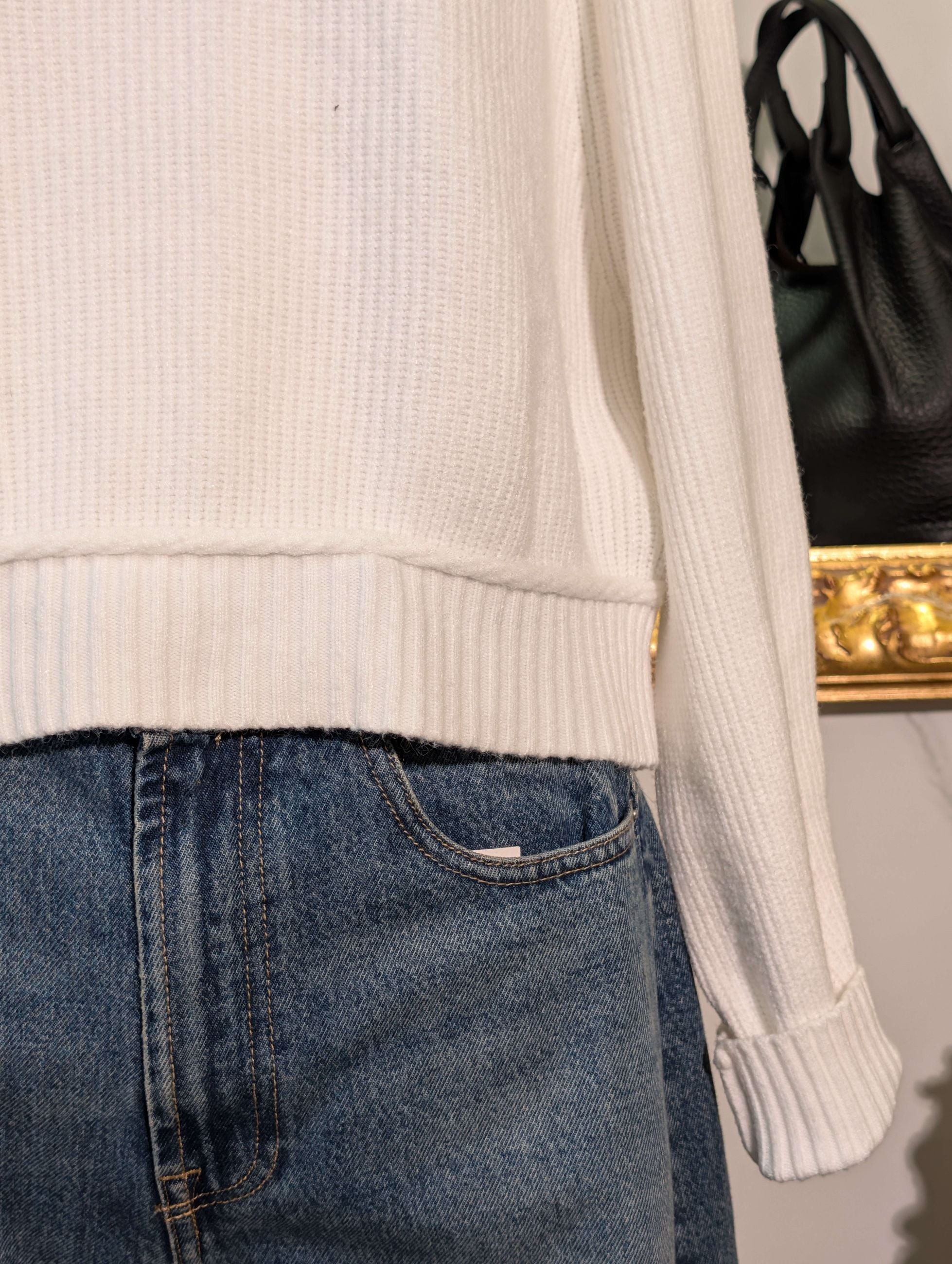 Maglia cropped scollo barca - HAVE ONE