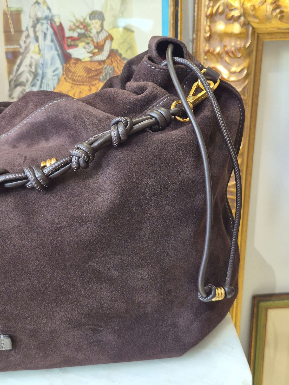 Morgana – Borsa Hobo in Pelle Scamosciata - GIANNI CHIARINI