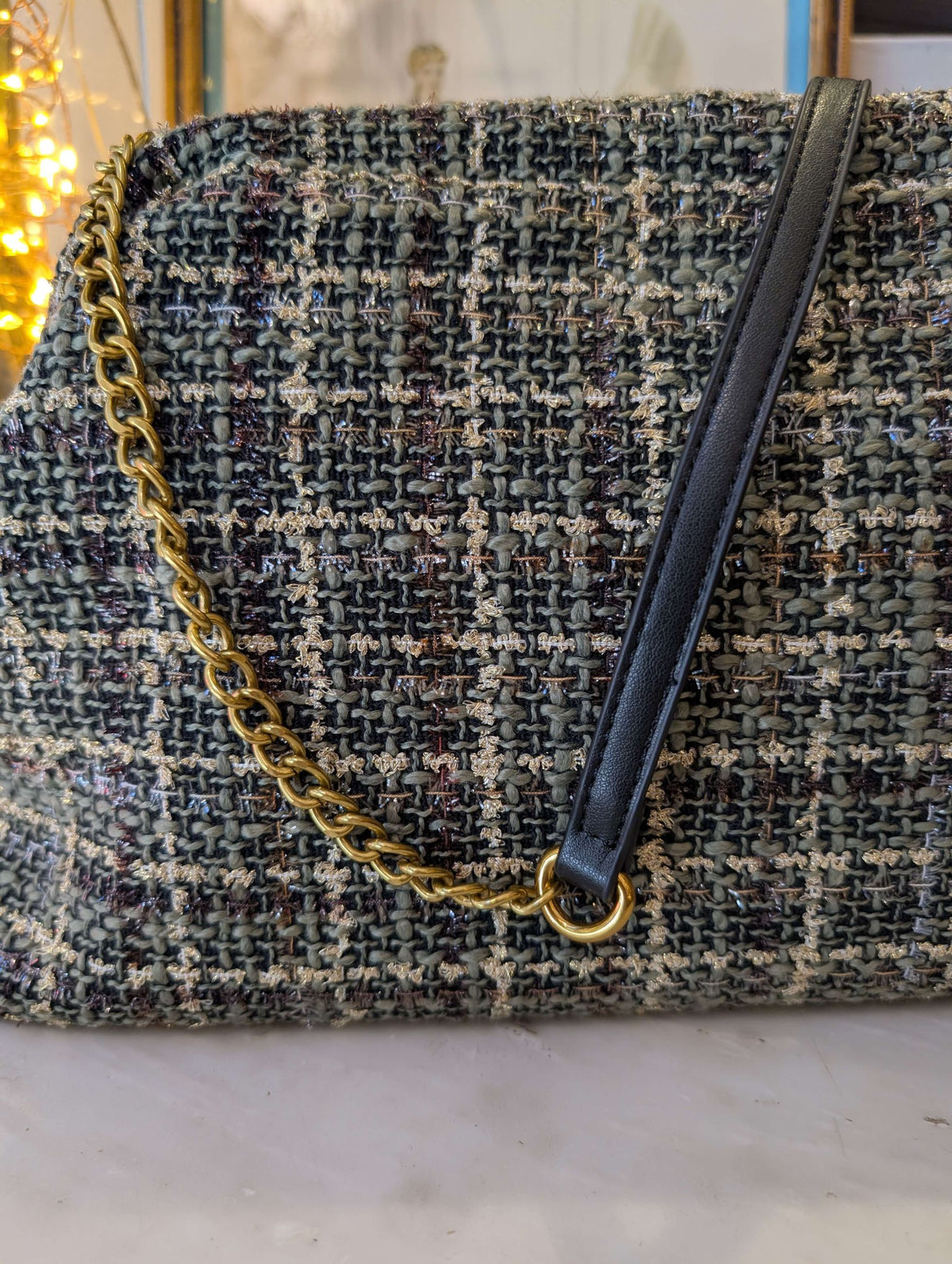 POCHETTE ESTRELLA BOUCLE  VERDE - NALI'