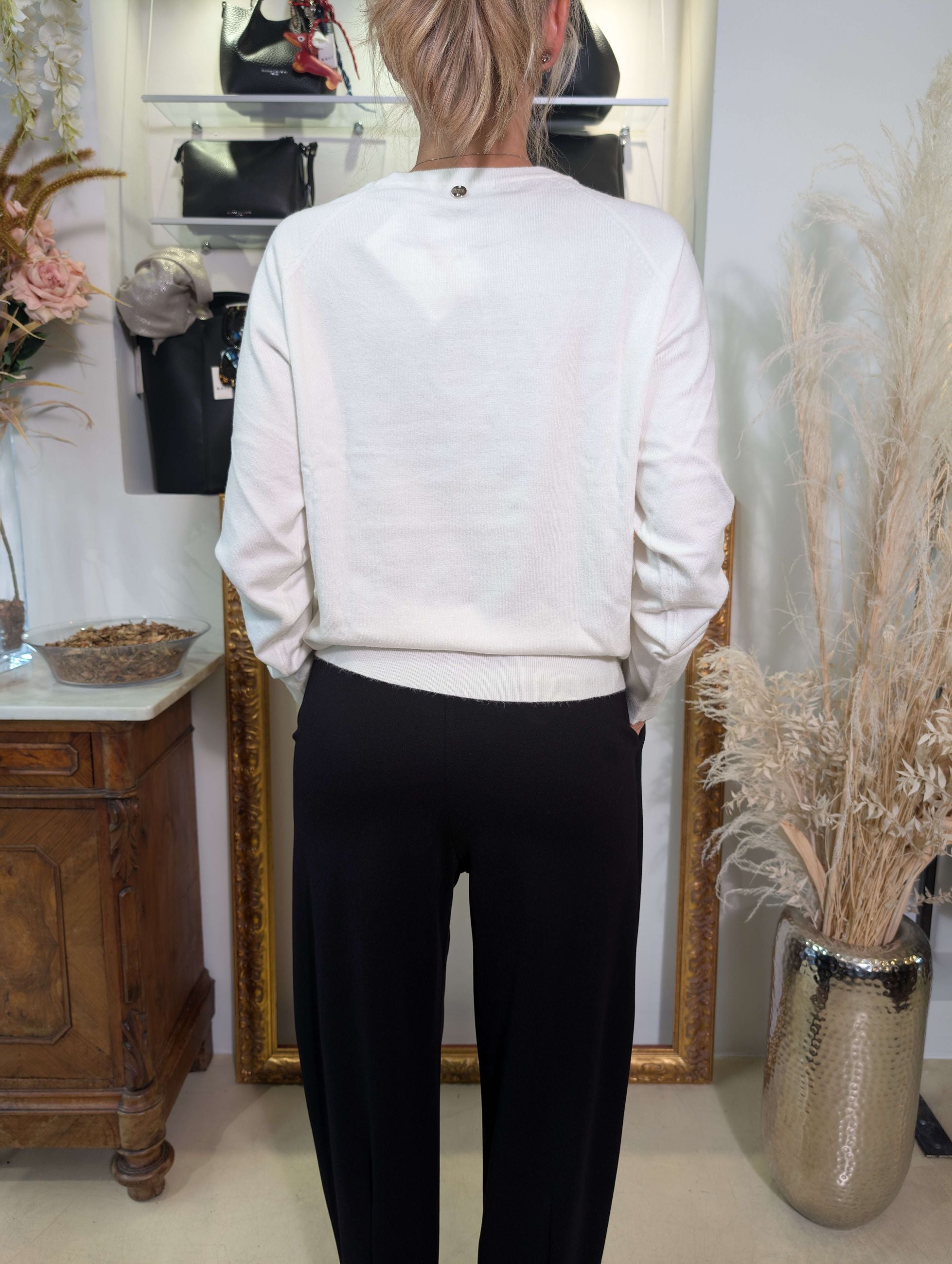 Maglia con bottone gioiello - MARKUP DONNA