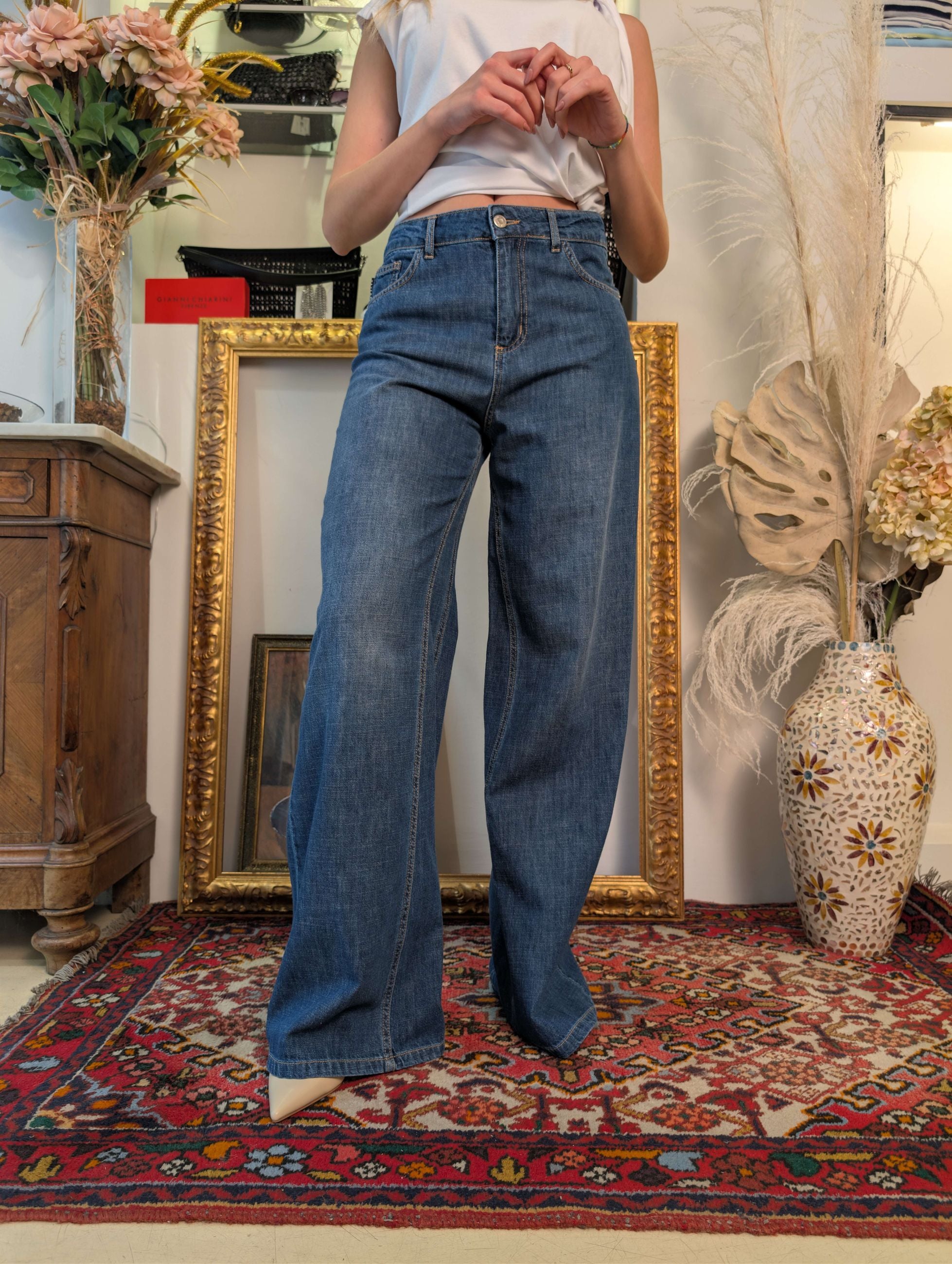 PANTALONE WIDE LEG MOD.KETTY  1 - HAVE ONE