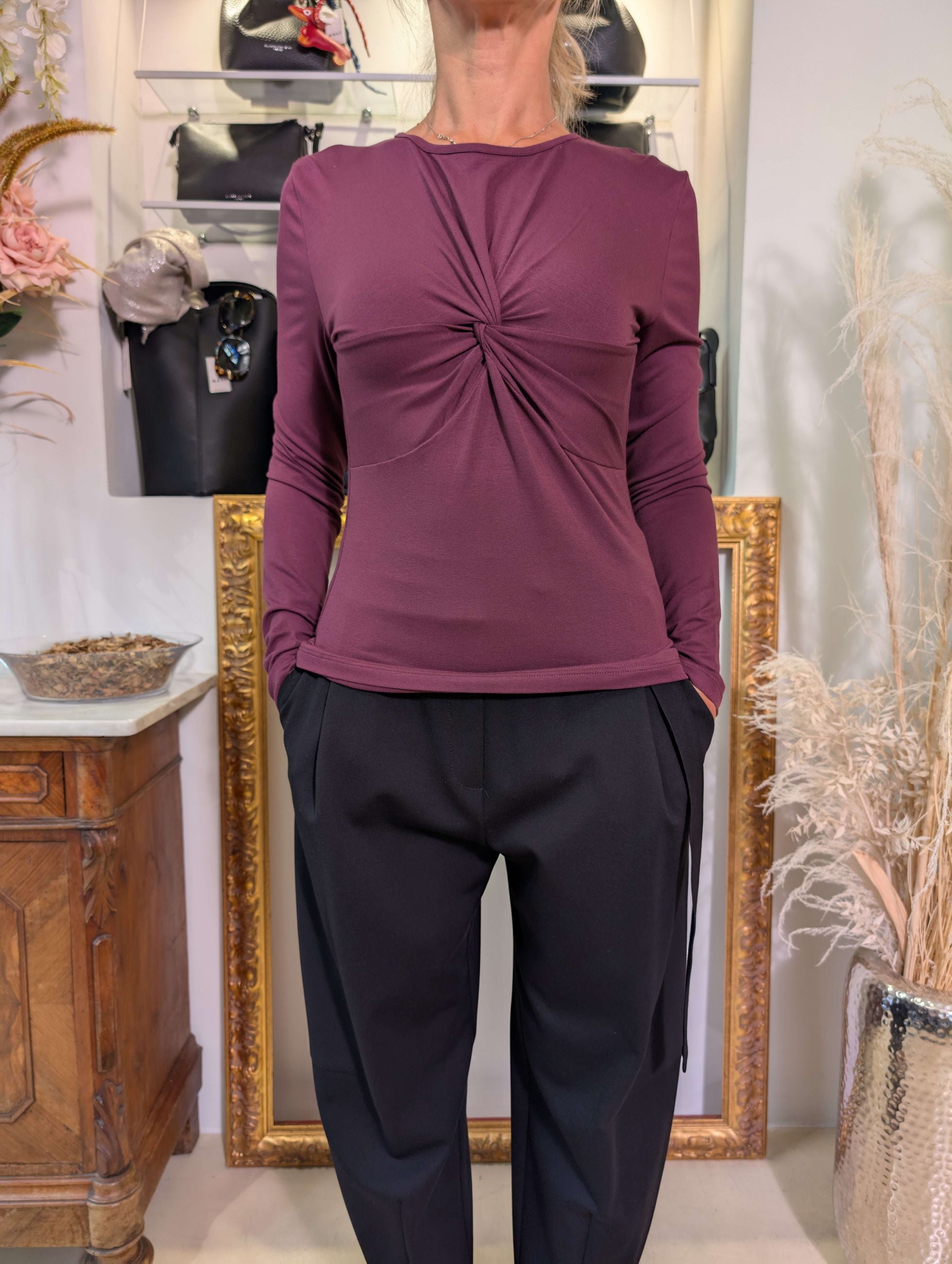 Blusa TENSIONE IN in jersey di viscosa. - TENSIONE IN