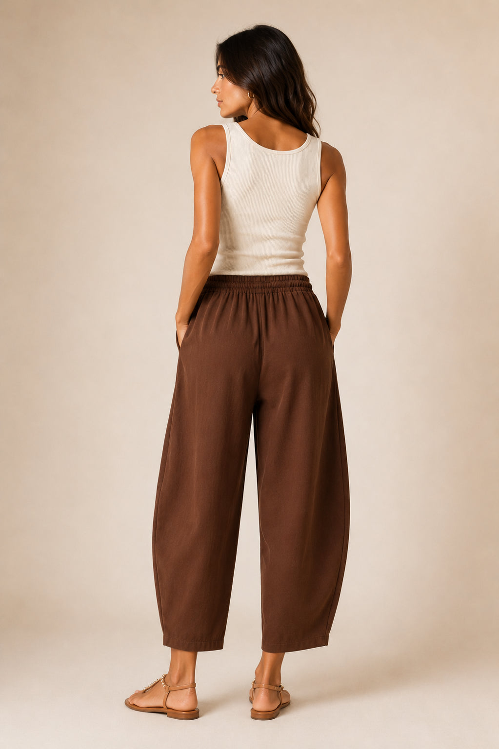 Panta barrel in lino - SHE_FLORENCE_LAB
