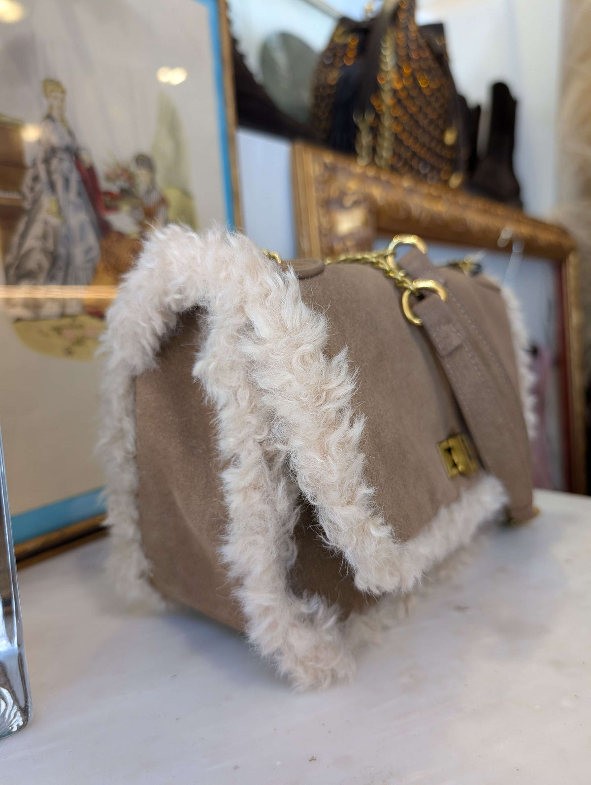 BORSA ERIN A SPALLA  MARRONE - NALI'