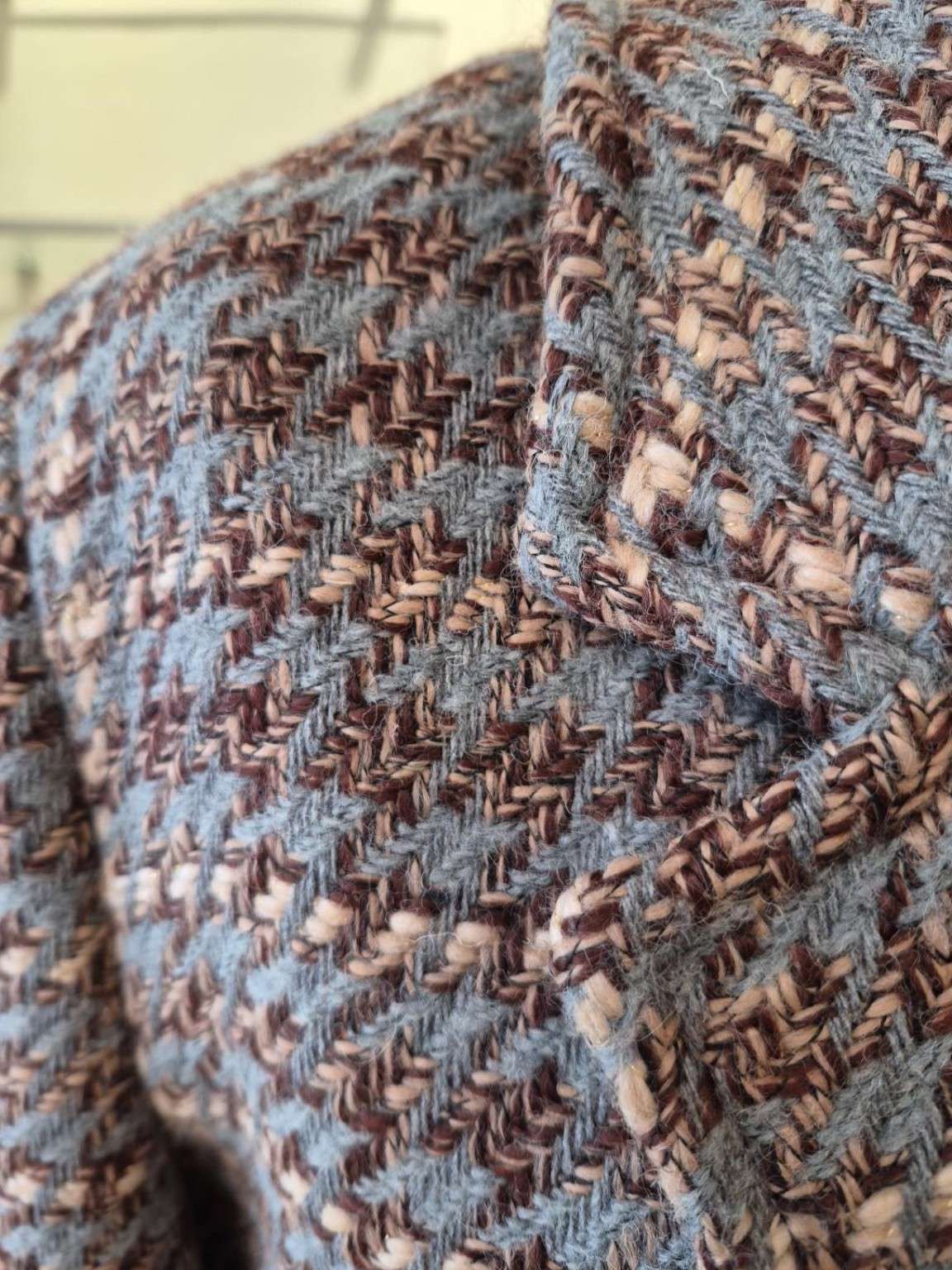 Giacca in pied de poule multicolor con filo lurex - VICOLO