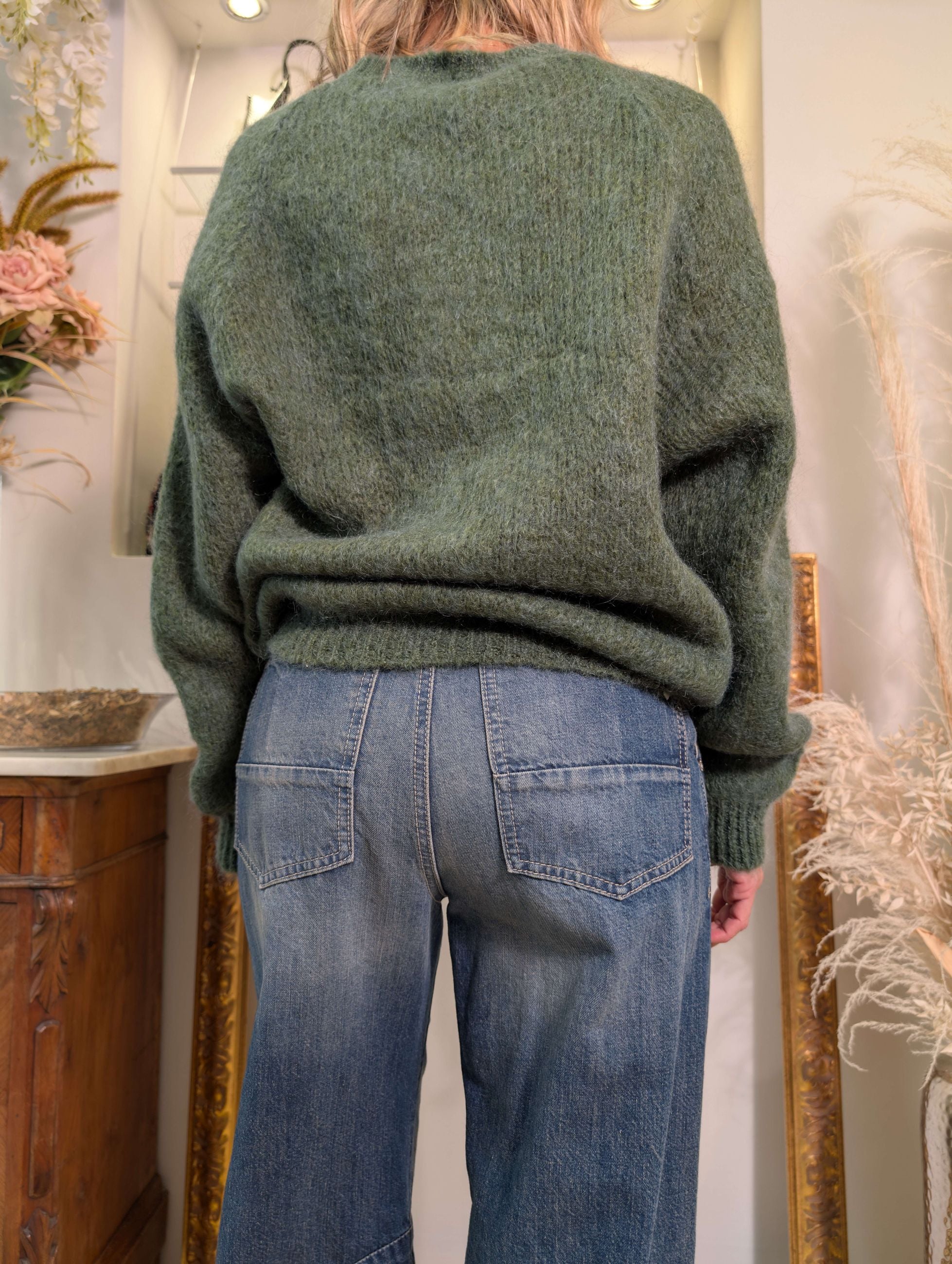 Maglia paricollo in kid mohair - SHE_FLORENCE_LAB