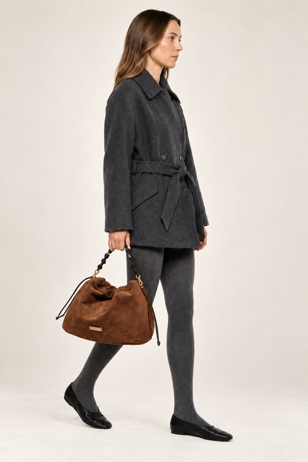 Morgana – Borsa Hobo in Pelle Scamosciata - GIANNI CHIARINI