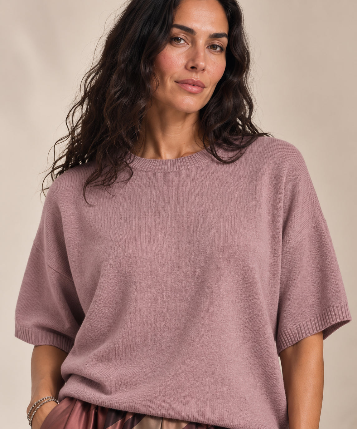 Maglia Cashmere Over Fit Tinto Capo - DIXIE