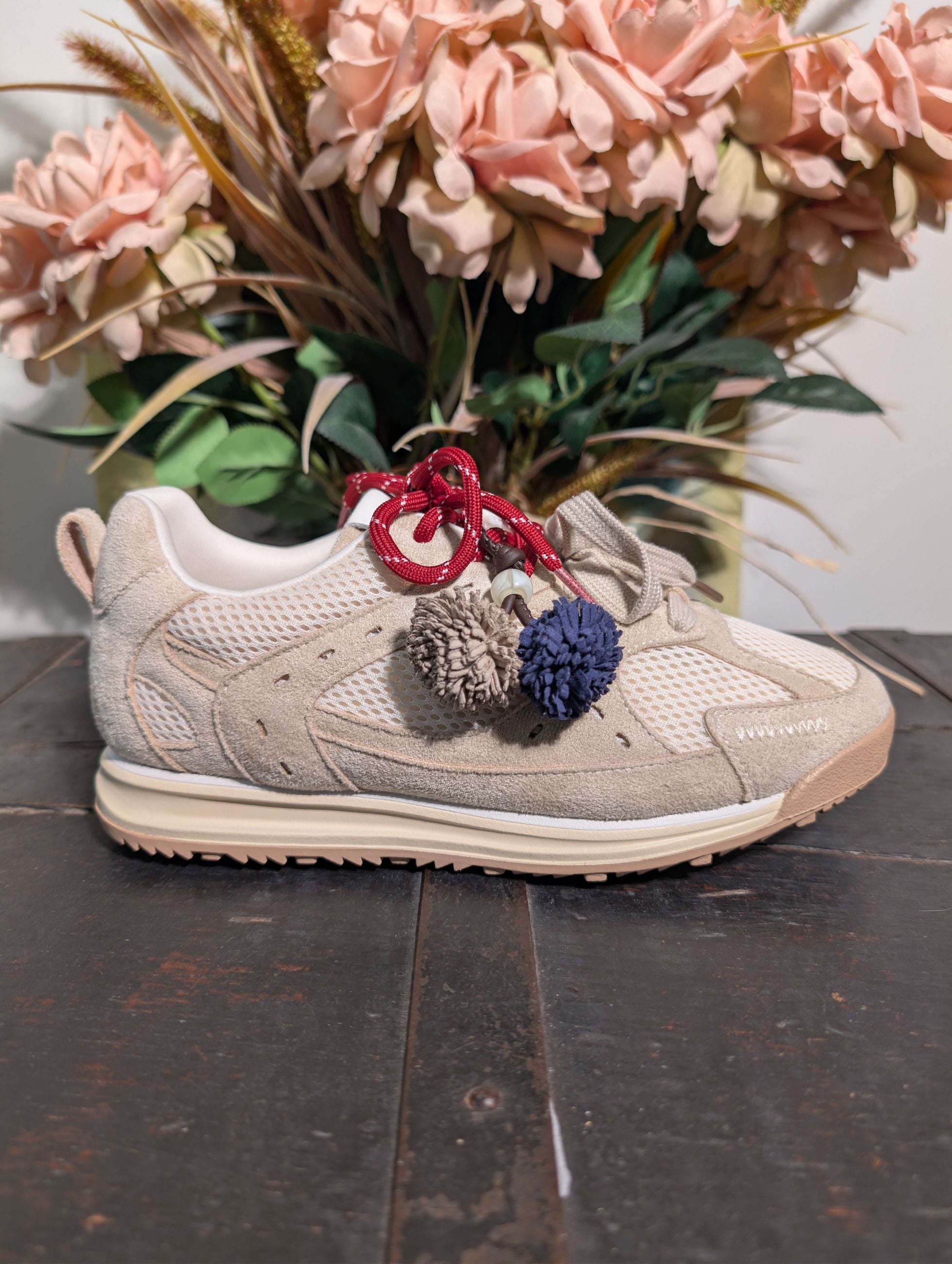 Snakers in tessuto tecnico con dettagli in suede - GOLD & GOLD