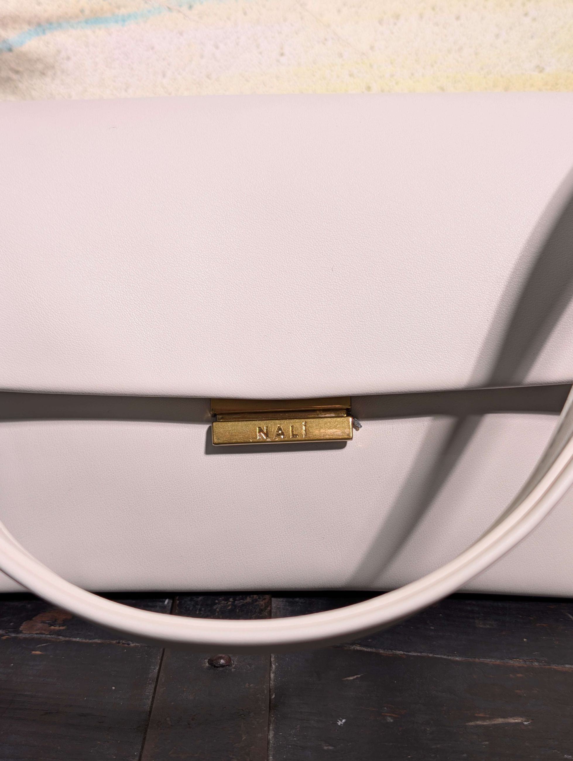 BORSA TOLEDO A SPALLA ELEMENTI SFERA BIANCO - NALI'