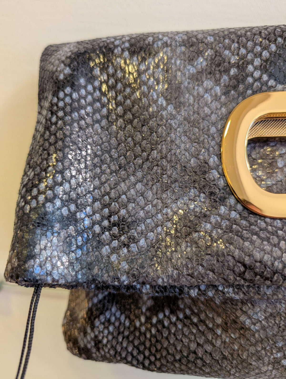 BORSA NOIR A MANO + TRACOLLA BLU - NALI'