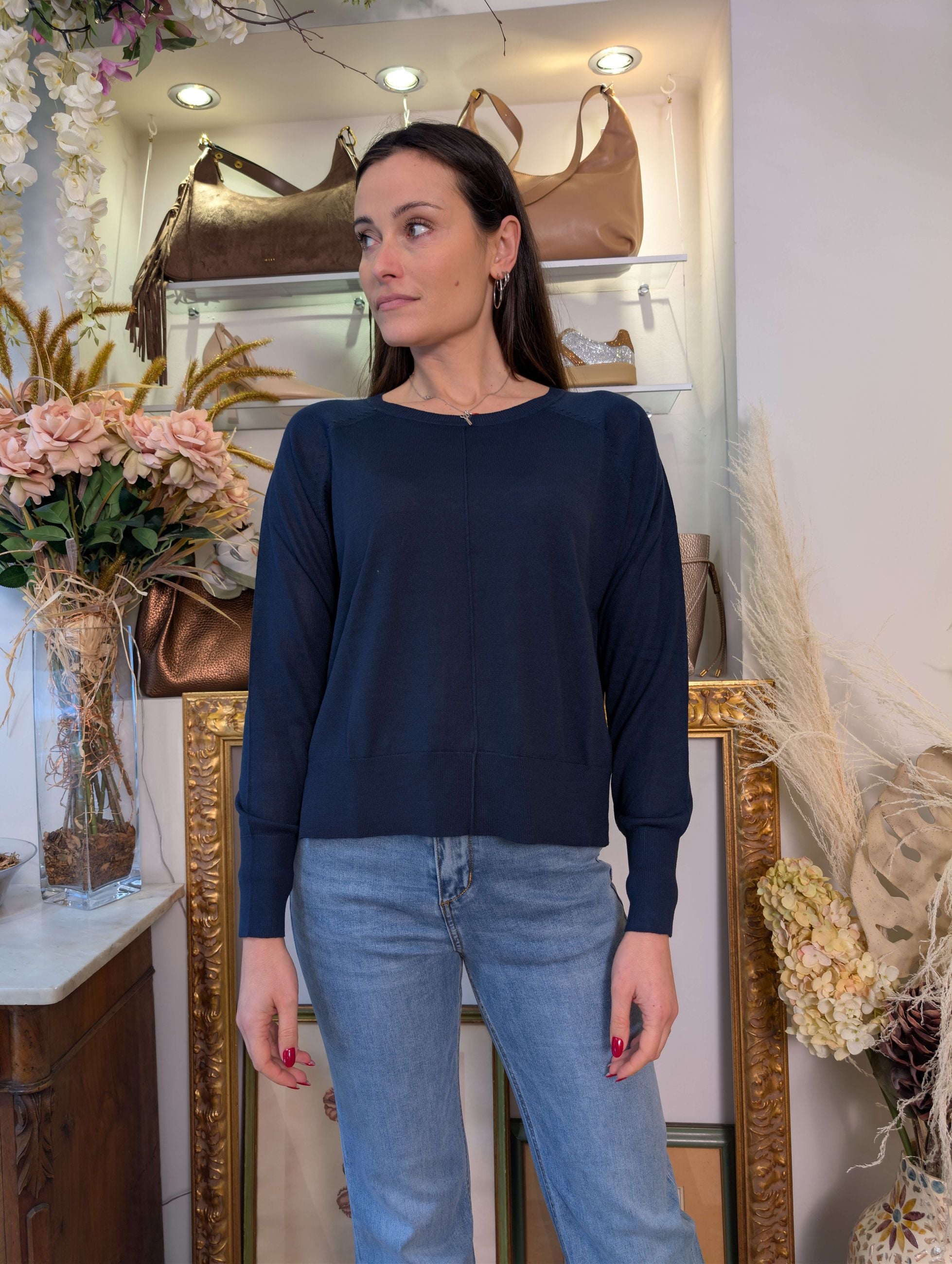 Maglia barchetta finezza 12 in misto viscosa - MARKUP DONNA