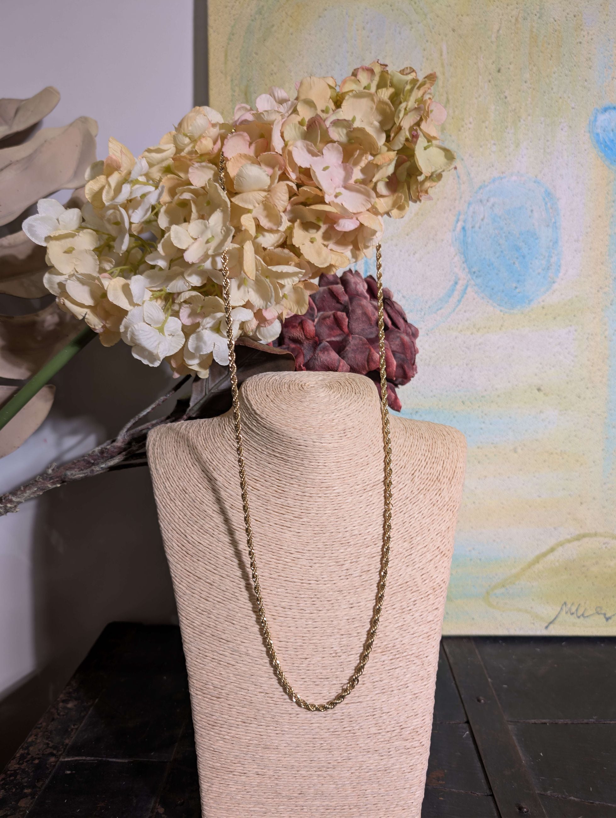 COLLANA TORCHON ACC.INO. PLA. ORO 14KT - NALI'