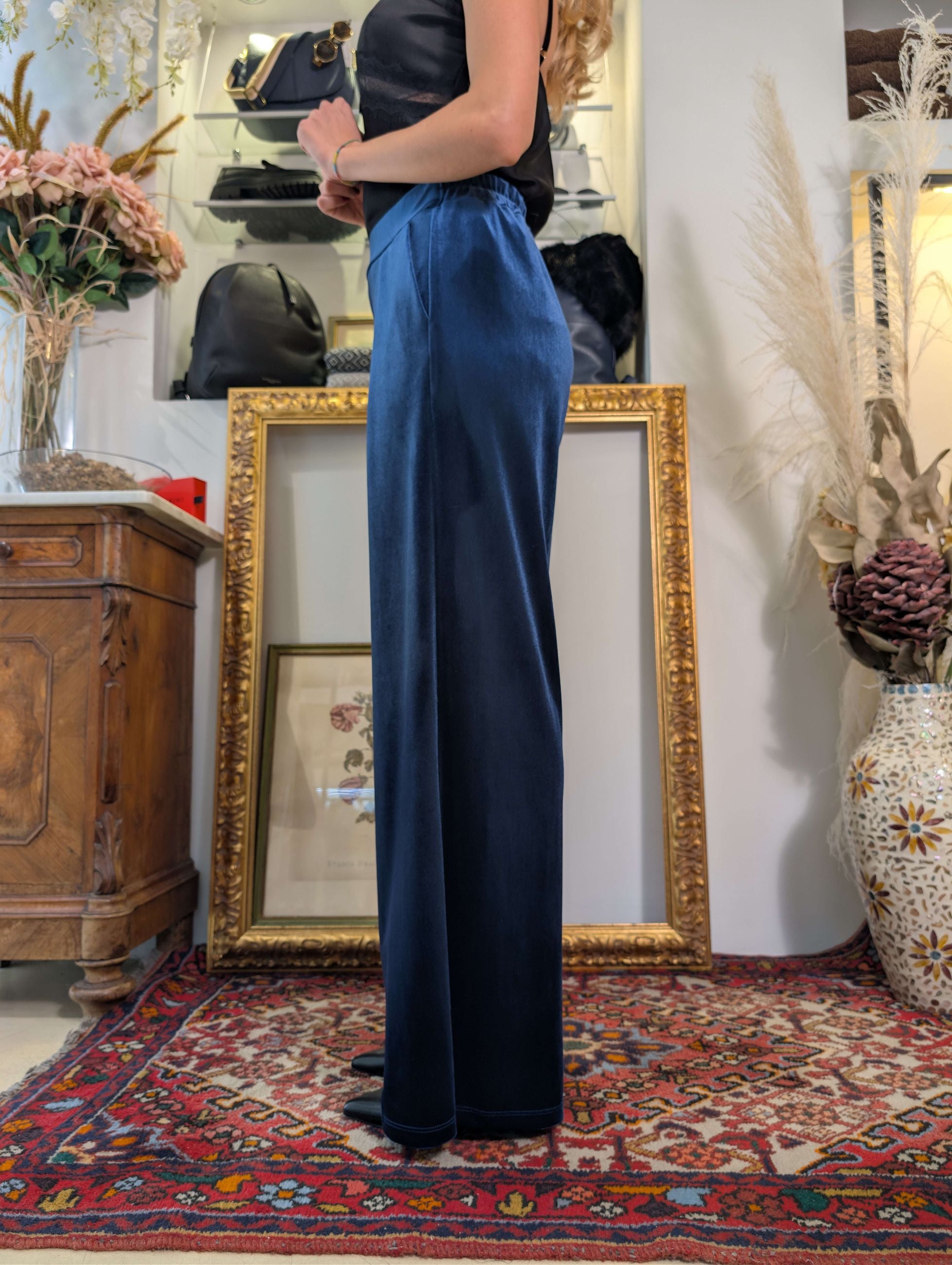 Pantalone in velluto liscio - TENSIONE IN