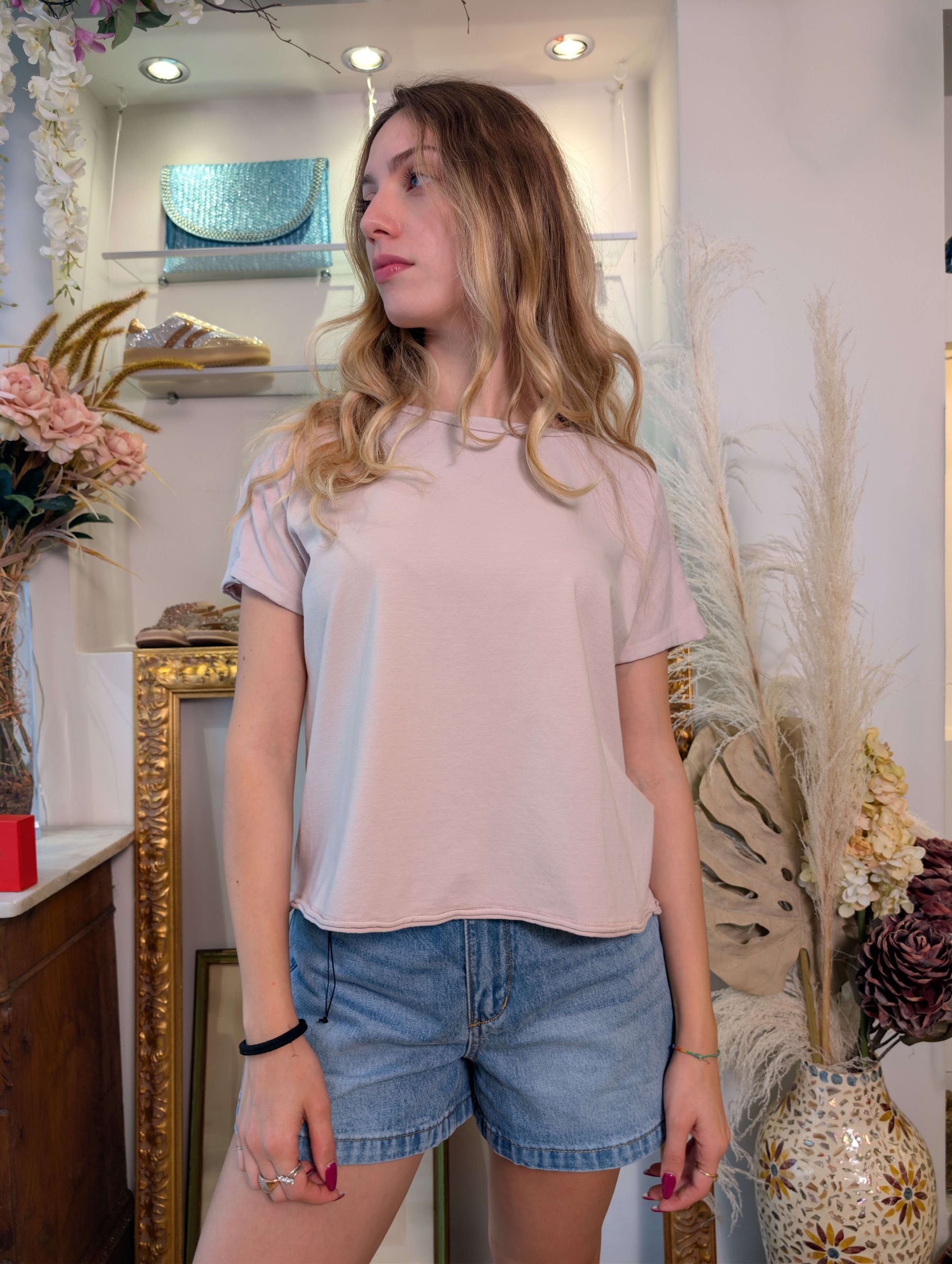 T-shirt basica in cotone - SHE_FLORENCE_LAB
