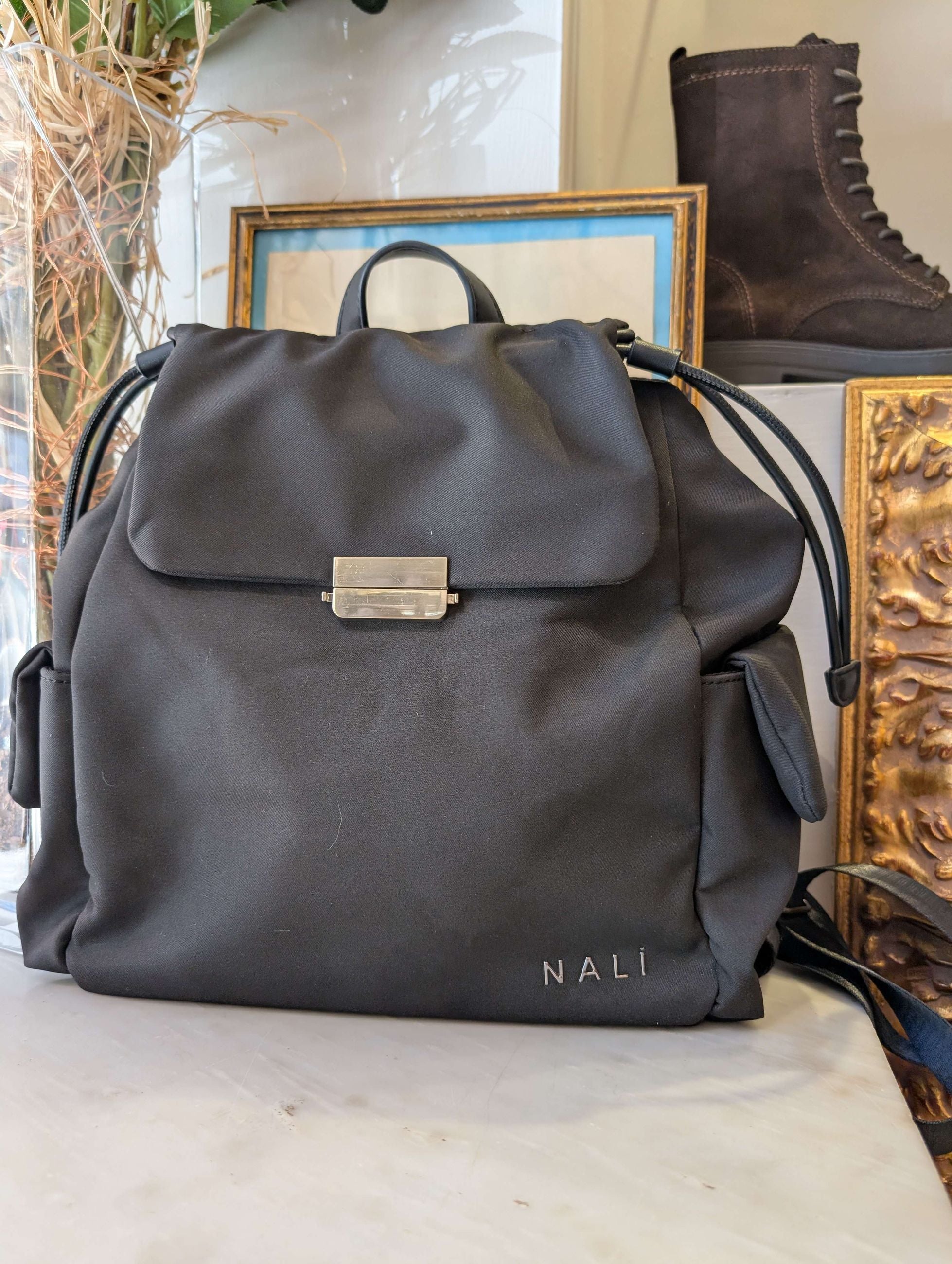 ZAINO OSLO CON TASCHE NERO - NALI'