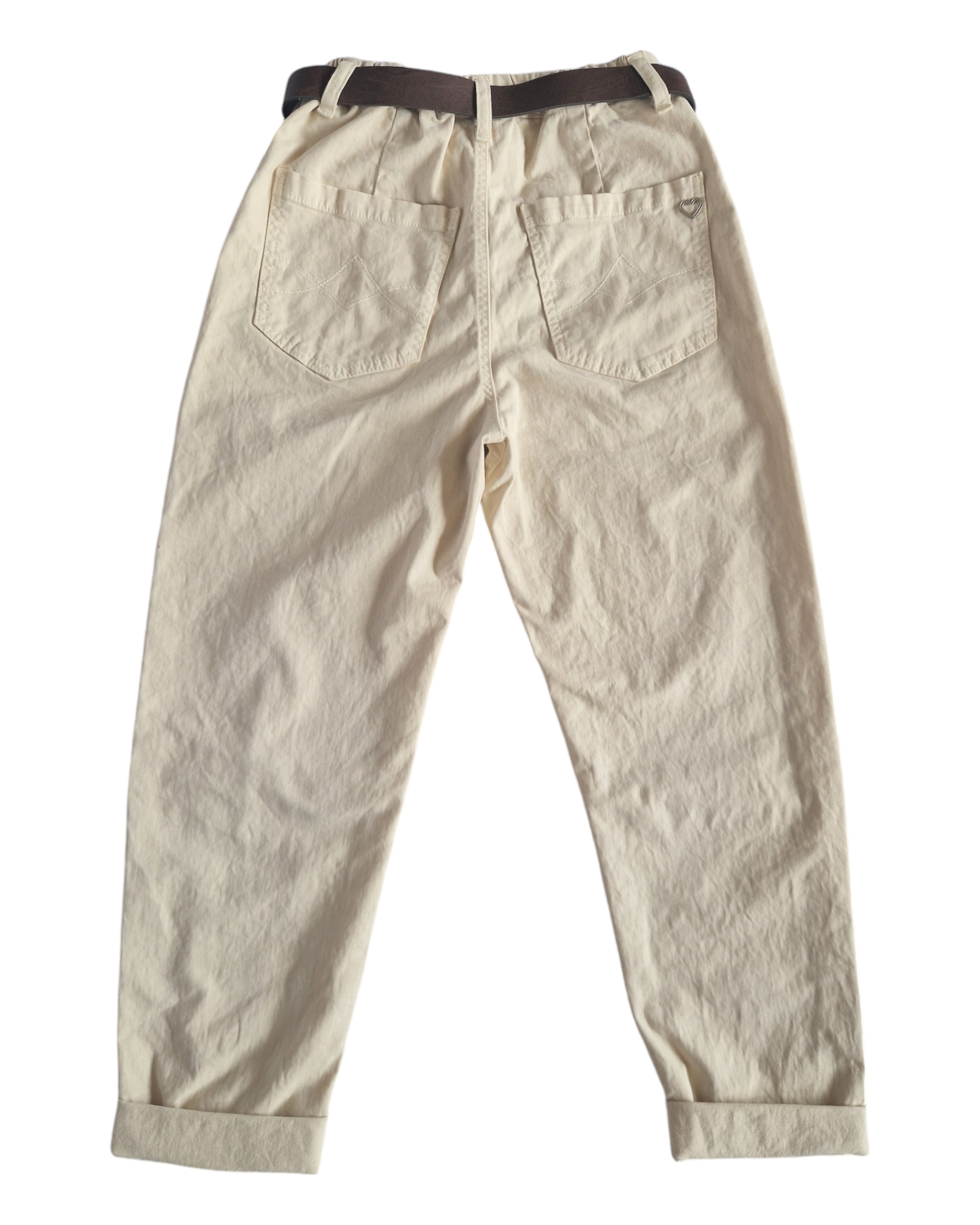 PANTALONE IN COTONE CHALK - PLEASE