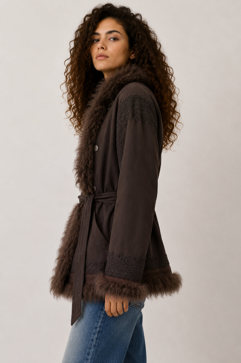 Parka Ricamato con Mongolia - AMOSA