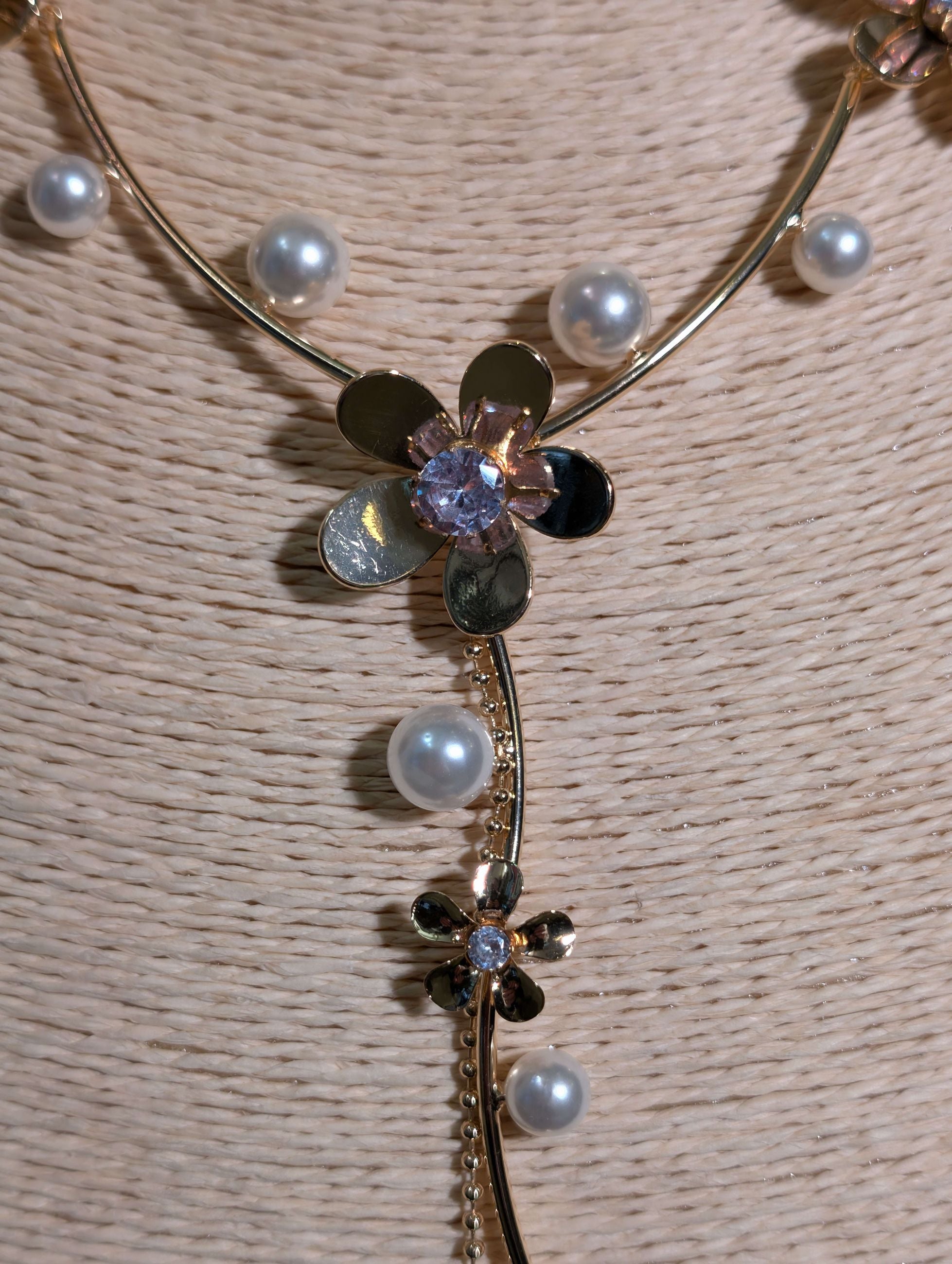 COLLANA FLOWERS CON PIETRE ORO - NALI'