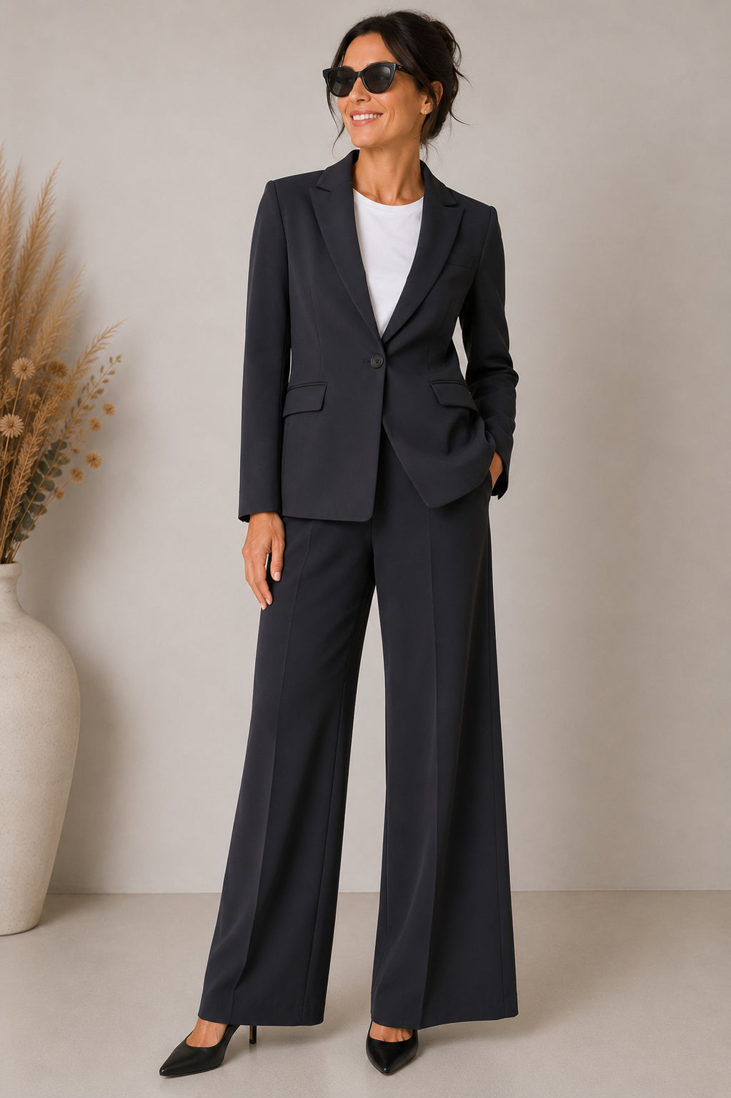 Blazer in cadì fluido - Sandro Ferrone