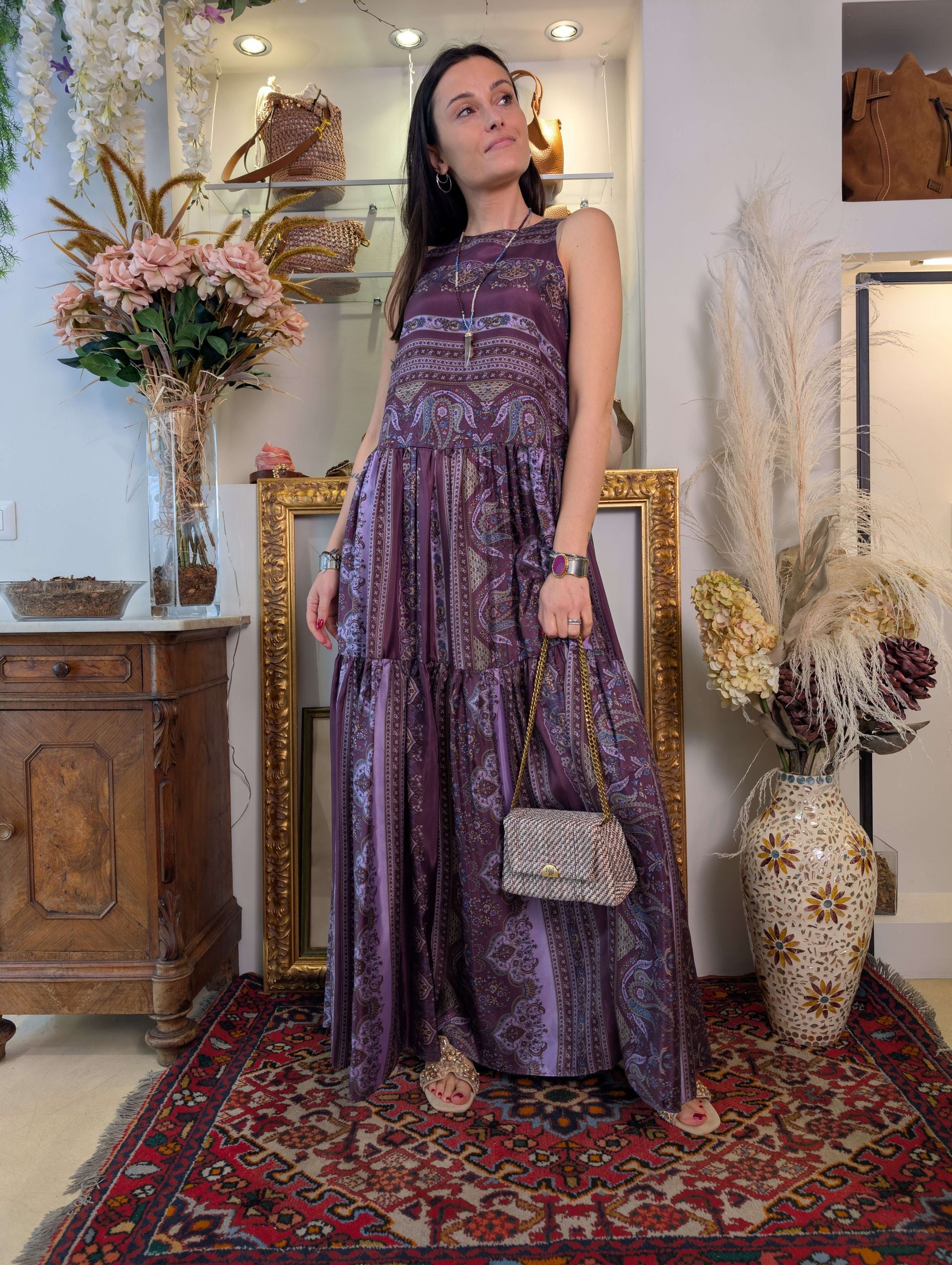 Abito lungo in seta - Sandro Ferrone