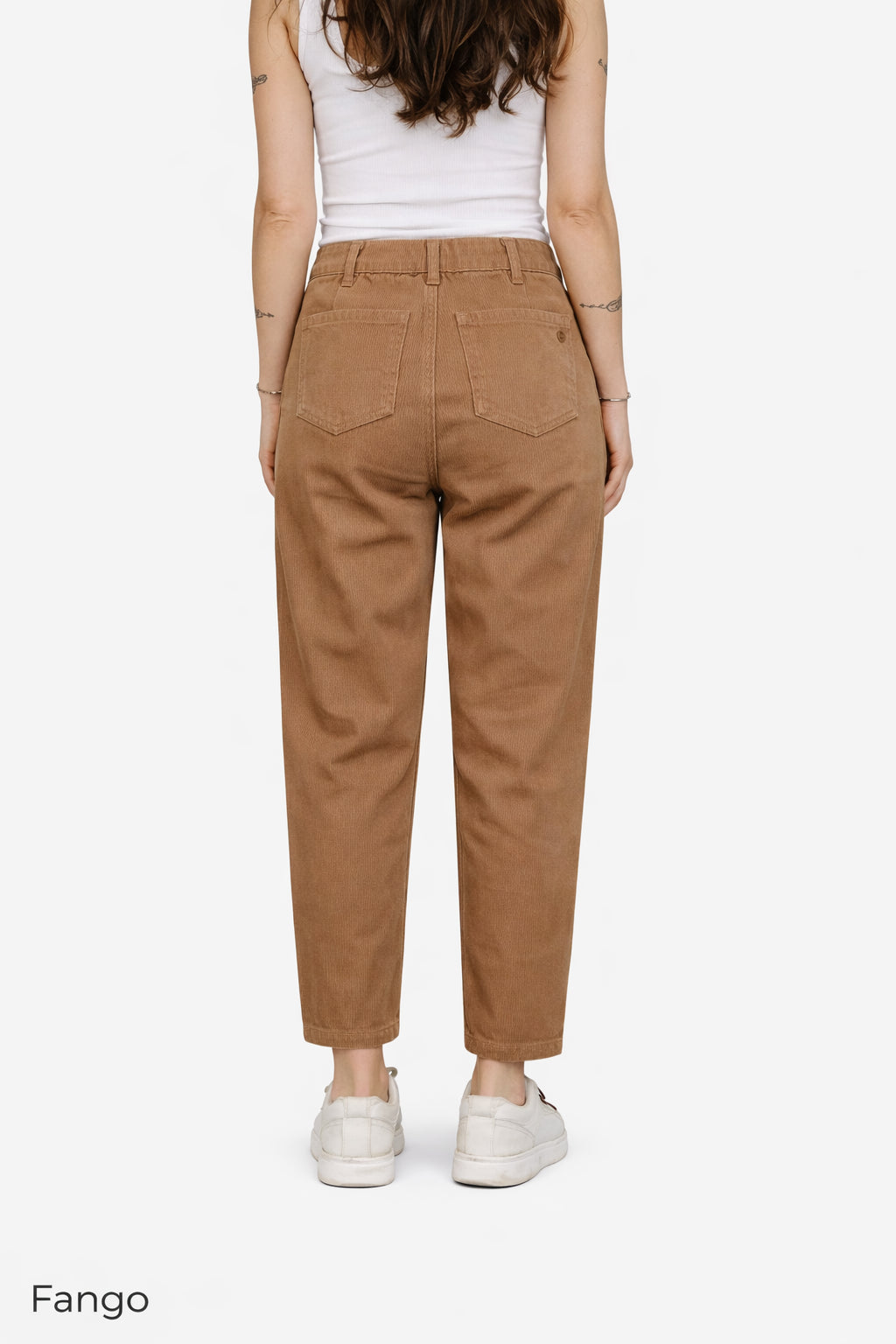 Panta baggy in gabardina di cotone - PLEASE