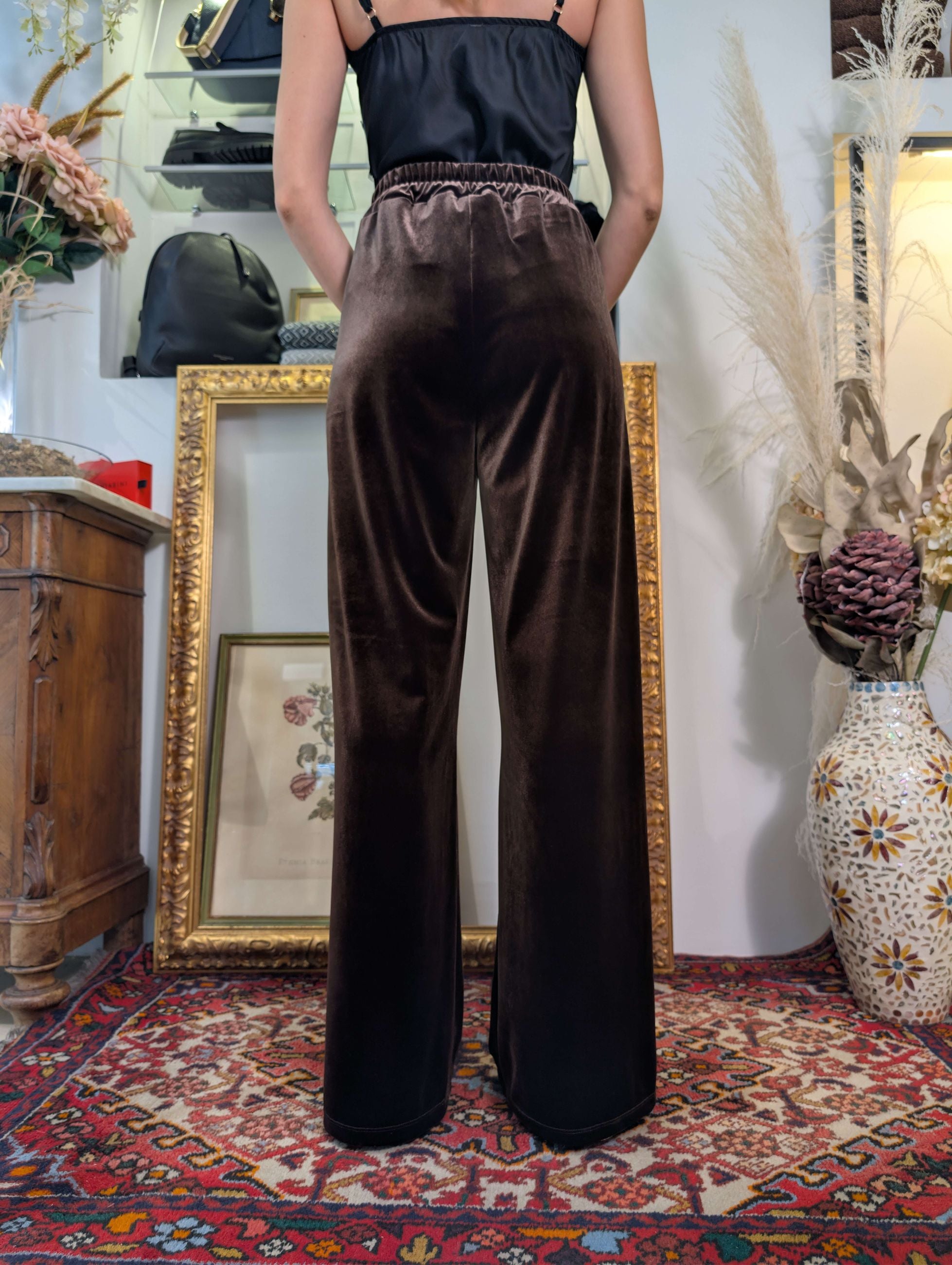 Pantalone in velluto liscio - TENSIONE IN