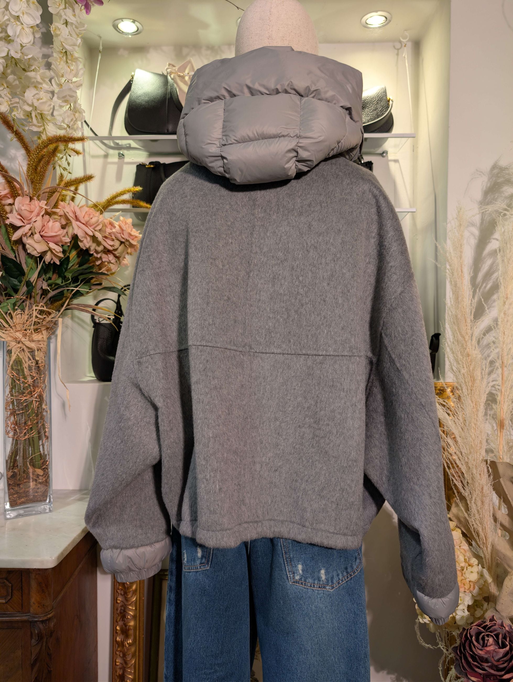 CAPPOTTO MODELLO BOMBER CON CAPPUCCIO - HAVE ONE