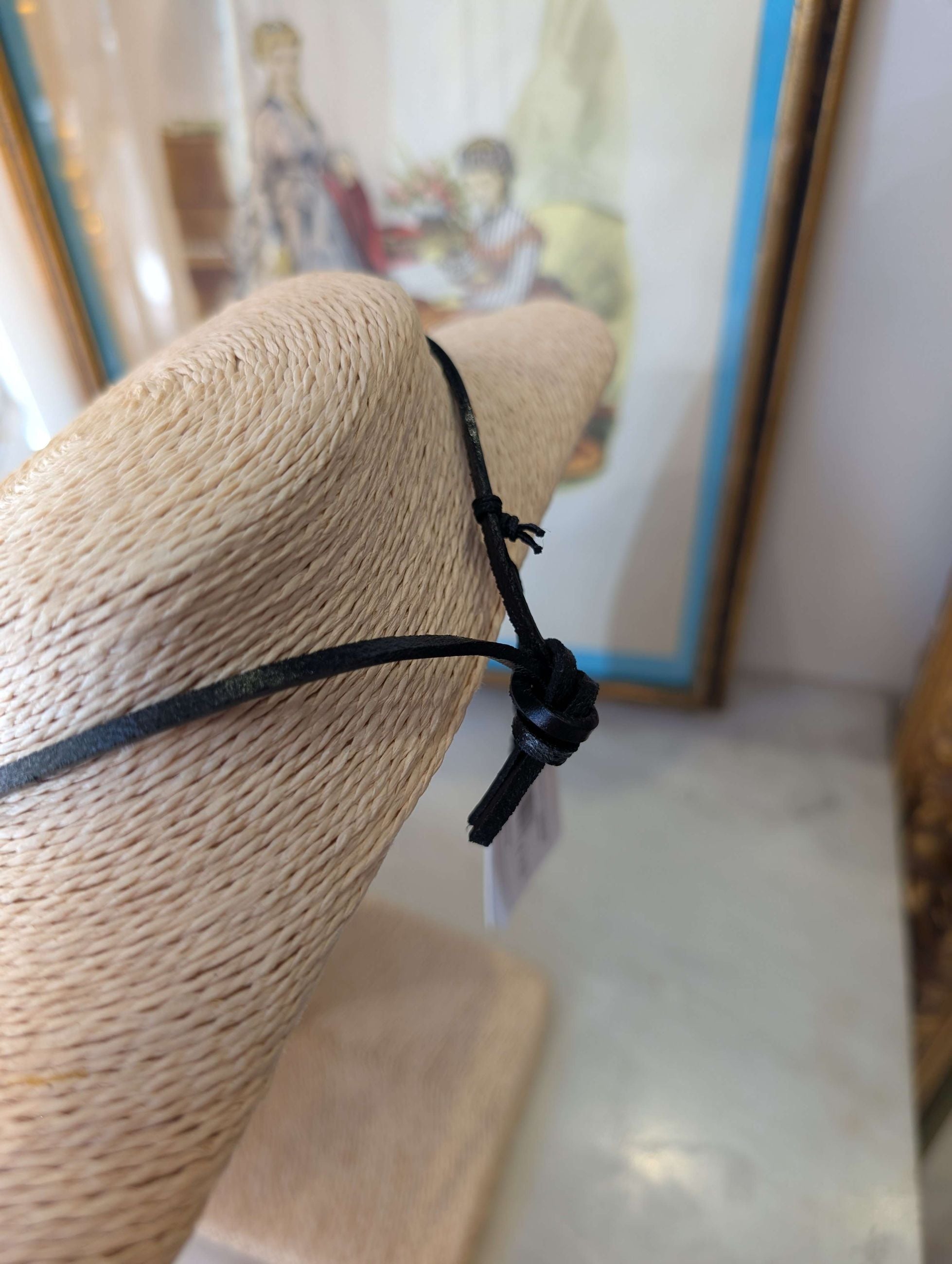 COLLANA VERA PELLE  E ANELLO ACC.INOS NERO - NALI'