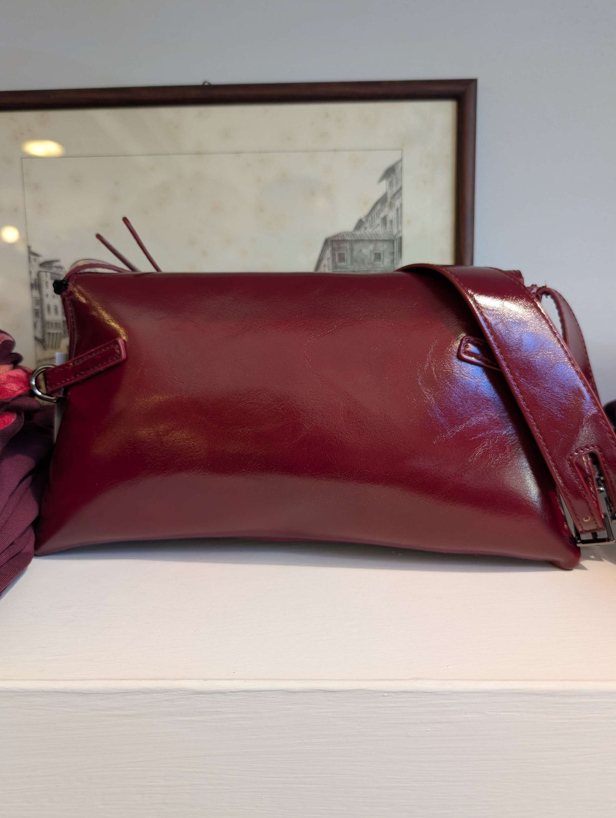 BORSA SABRINA A SPALLA ROSSO - NALI'