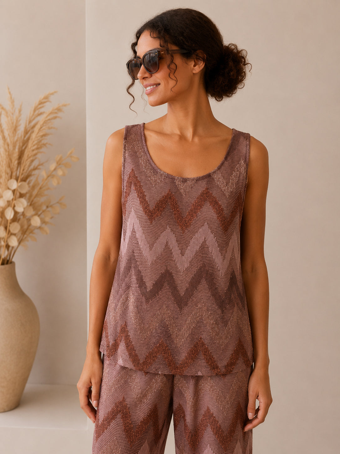 Top in jersey jacquard - VICOLO