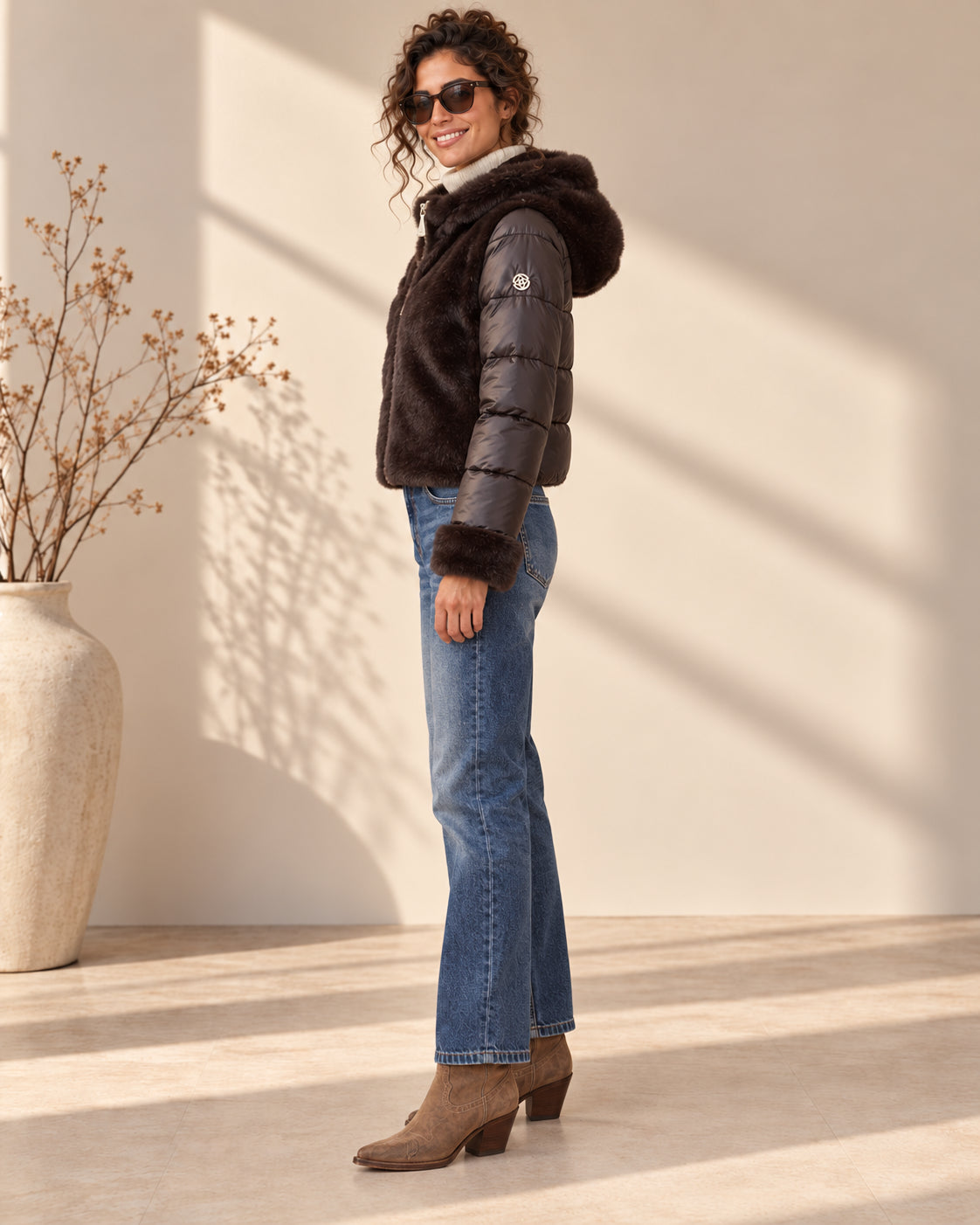 Bomber MARKUP in Faux Fur e Piumino Animal Free - MARKUP DONNA