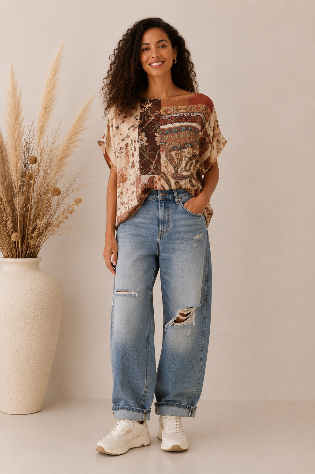 Camicia over fantasia patchwork - SHE_FLORENCE_LAB