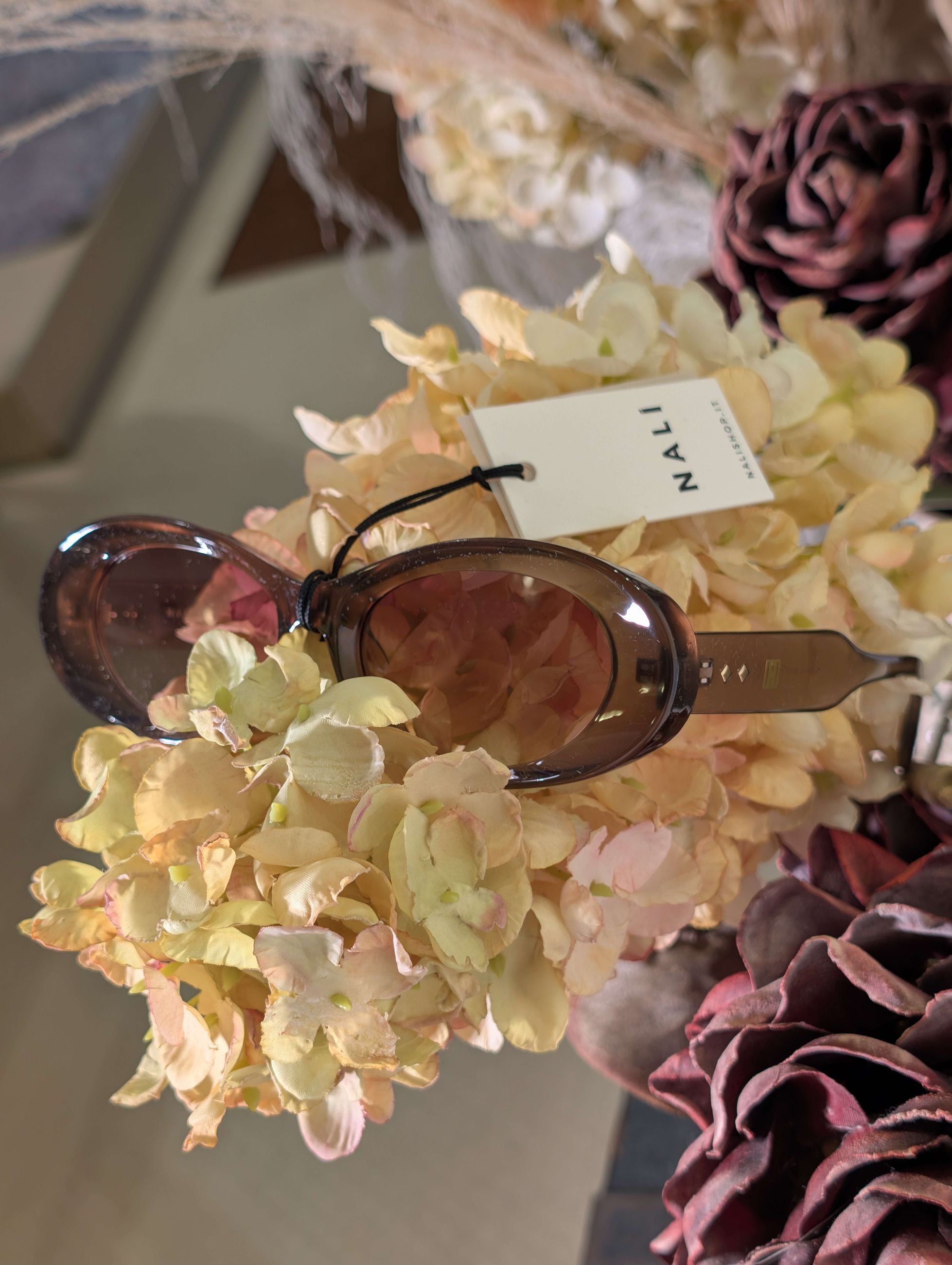 OCCHIALI WILLY OVAL GRIGIO - NALI'