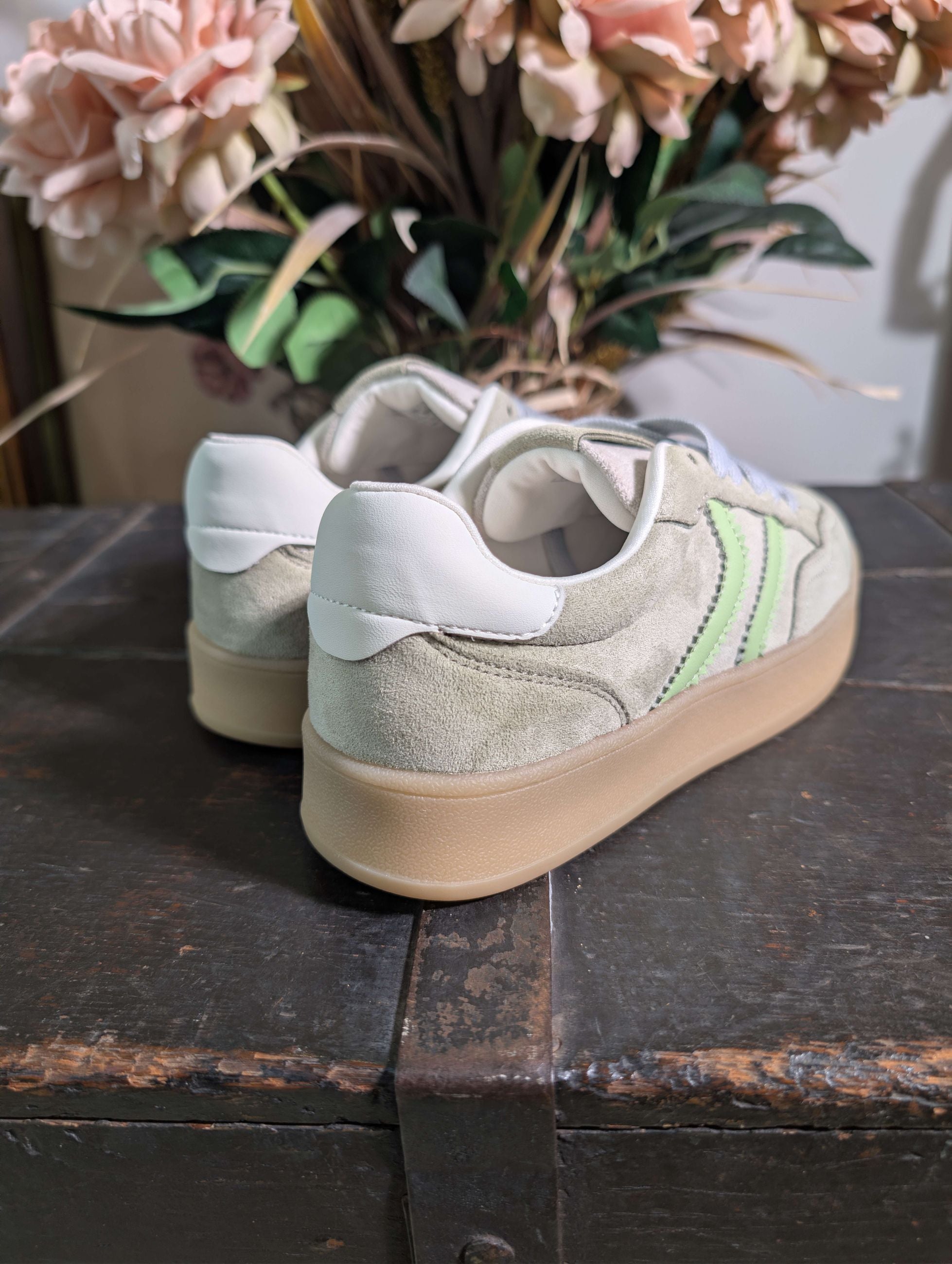 Sneaker in suede willow - GOLD & GOLD